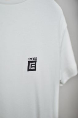 EMPIRE-THIRTEEN T-Shirt "EMPIRE" BASIC SHIRT MEN T-Shirt, Logostickerei, Schlitze an den Seiten, hinten länger als vorne