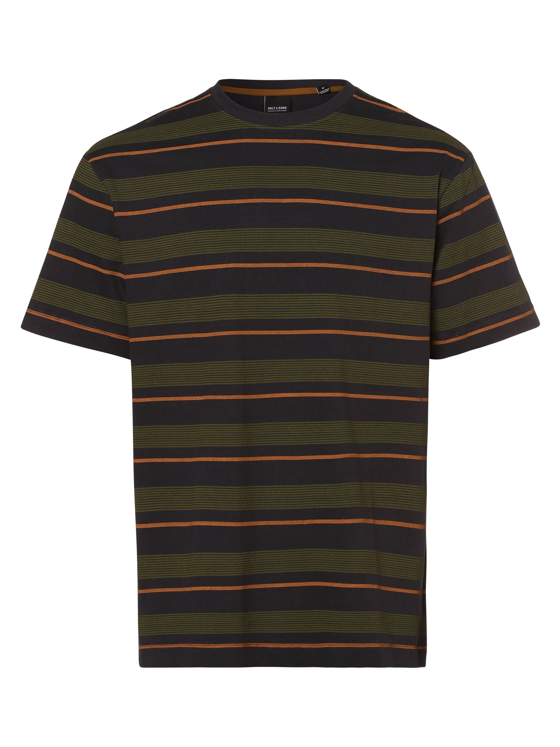 ONLY & SONS T-Shirt ONSTomas marine oliv