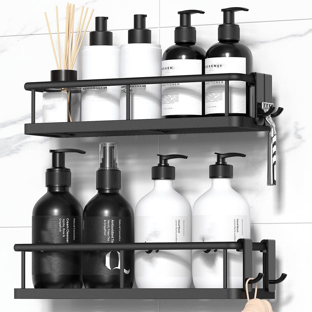 NUODWELL Duschablage Duschablage ohne Bohren, 2 Stück Badezimmer Organizer günstig online kaufen