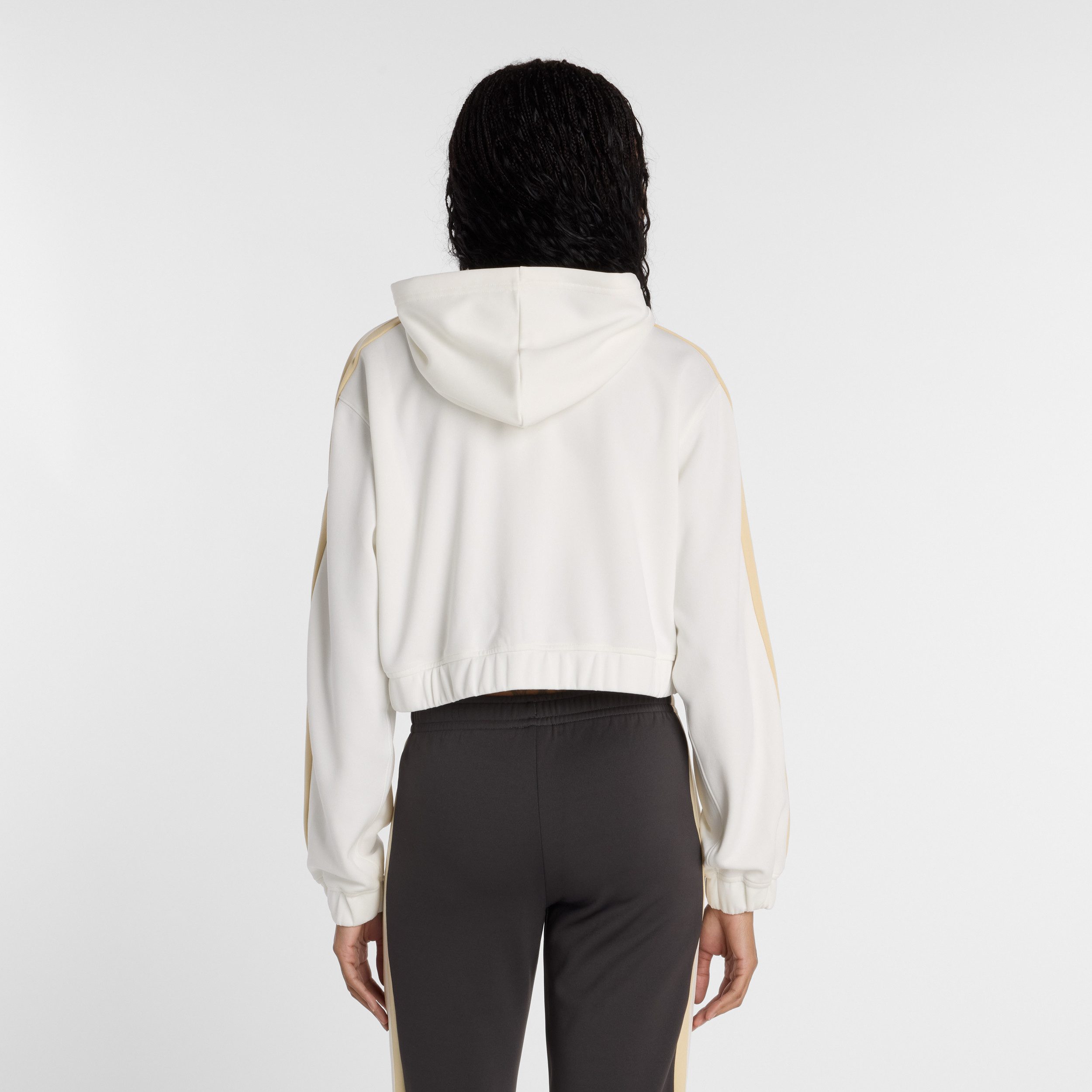 New Balance Kapuzensweatjacke mit Kapuze, Langarm, aus Polyester, gerader Abschluss, normale Länge