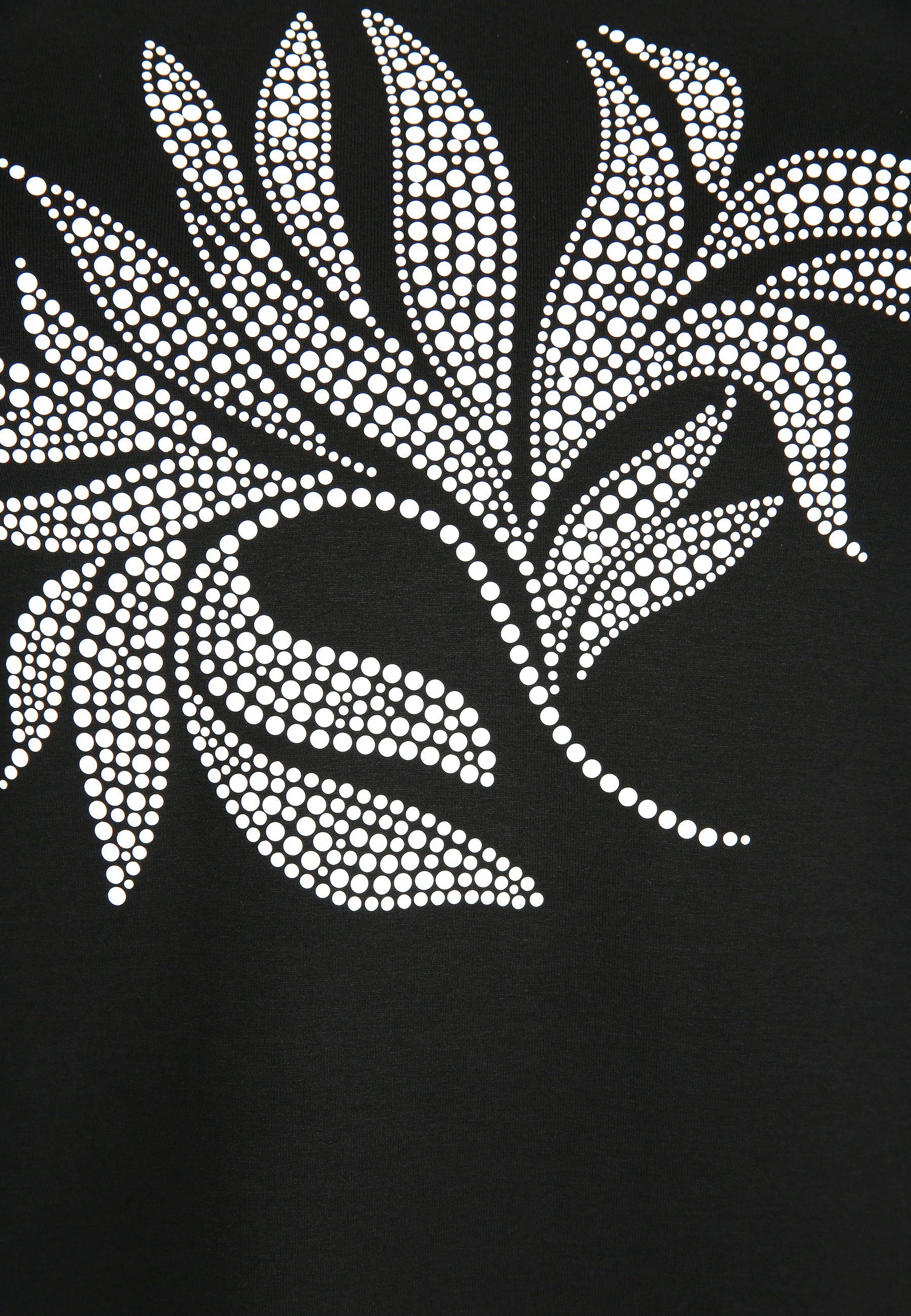 T-Shirt Blätter-Motiv mit Streich Doris