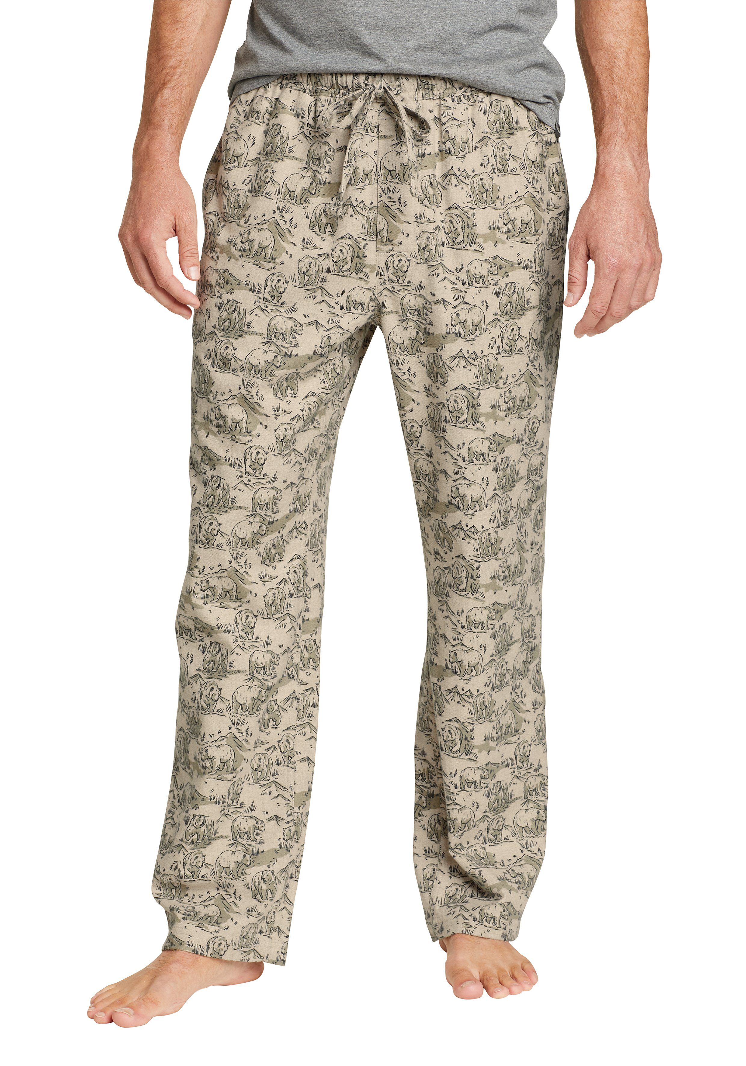 Bauer Pyjamahose Eddie Hafer meliert mit Sleepwear Flannel