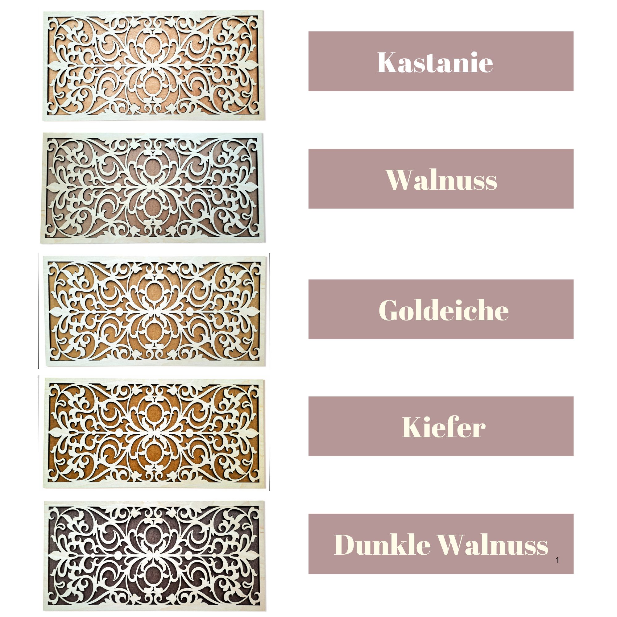 ORNAMENTI Wanddekoobjekt 3D WANDDEKO, hingucker, grosse moderne boho Ornament, Holz,2 Schichten (moderne Deko Anhanger, Wandsculptur, Holzbild, geschnitz Wandrelief, stilvolle Wanddekoration, Wandpaneel, Ornament, hingucker Wanddeko), Verzierung fur Zuhause, Wohnzimmer, Schlafzimmer, Wandkunst, 5 Größen