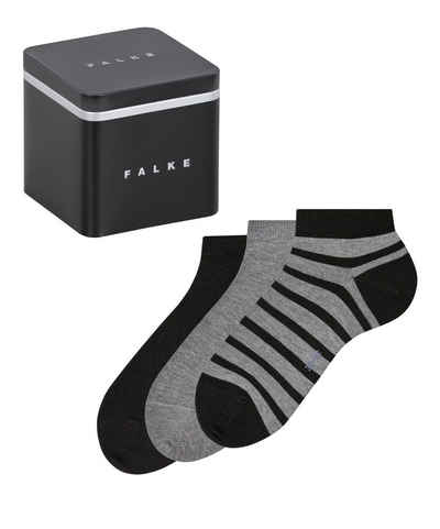 FALKE Sneakersocken Happy Box 3-Pack (3-Paar) mit Kompakt-Baumwolle