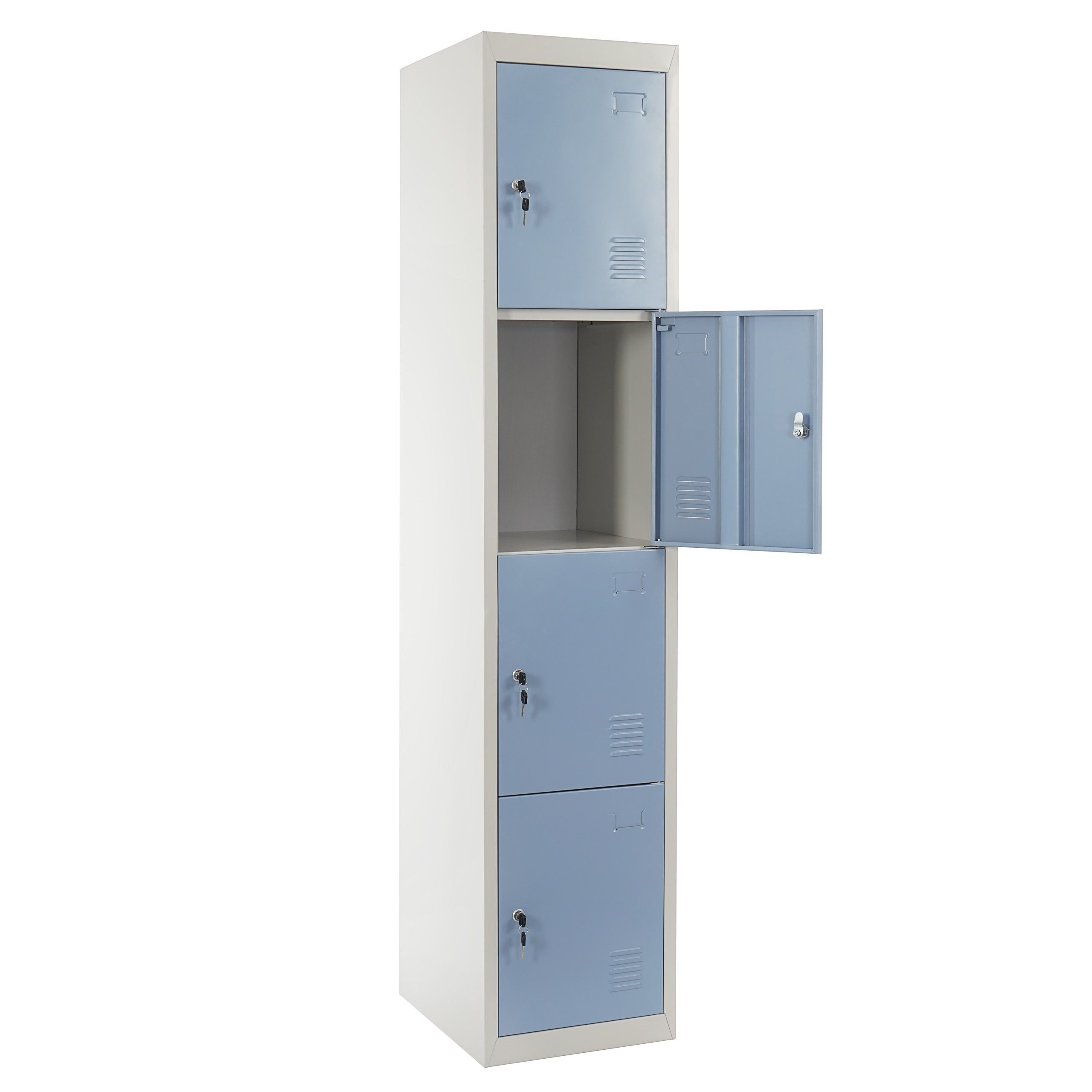 PROREGAL® Spind Schließfach SATURN HxBxT 180x38x45cm Metall, Farbe