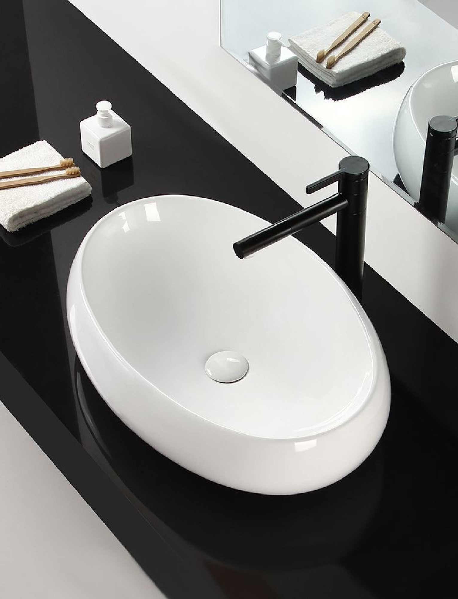 GTM Design Aufsatzwaschbecken MARGOT Glanz Modern günstig online kaufen