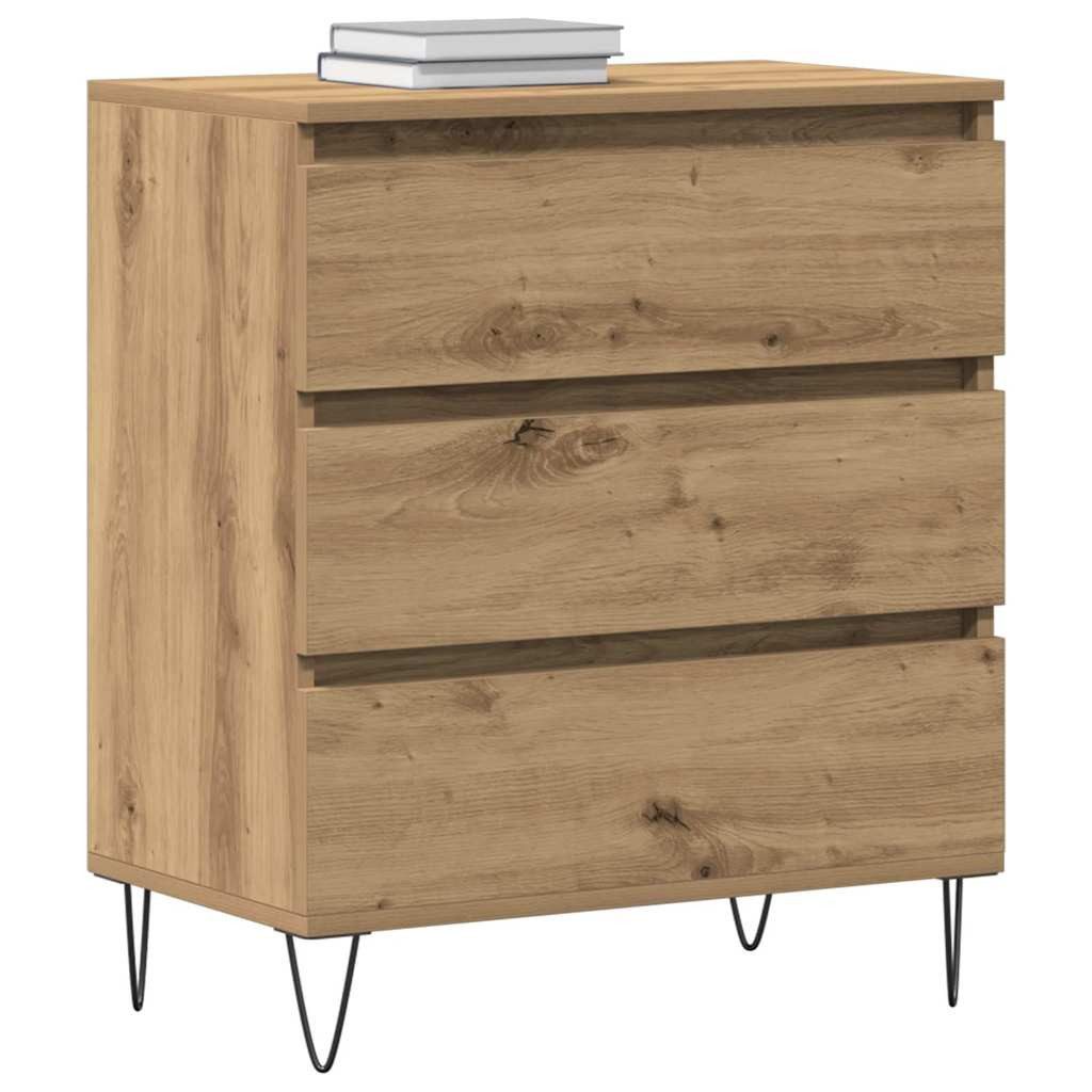 vidaXL Sideboard Sideboard Artisan-Eiche 60 x 35 x 70 cm Holzwerkstoff (1 St) – Bild 3 von 5