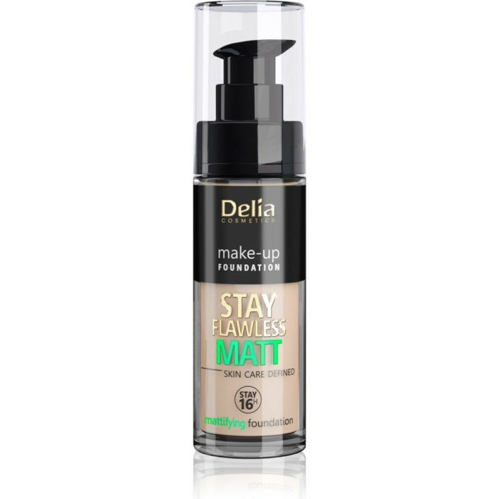 Delia Foundation Cosmetics Stay Flawless Mattifying Foundation 16H Nr. 405
