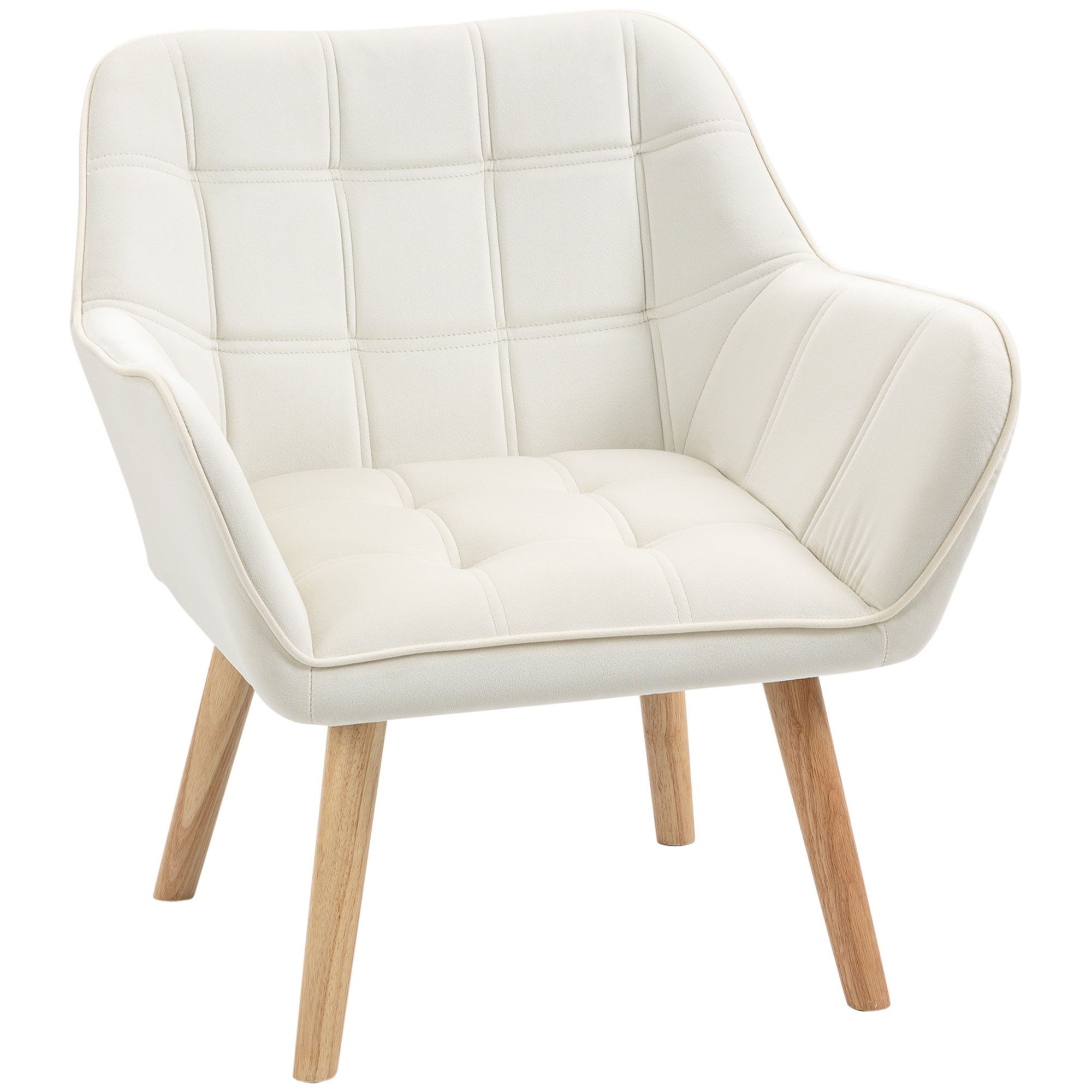 furnicato Cocktailsessel Polstersessel Skandi Design Samtoptik Creme bis 12 günstig online kaufen