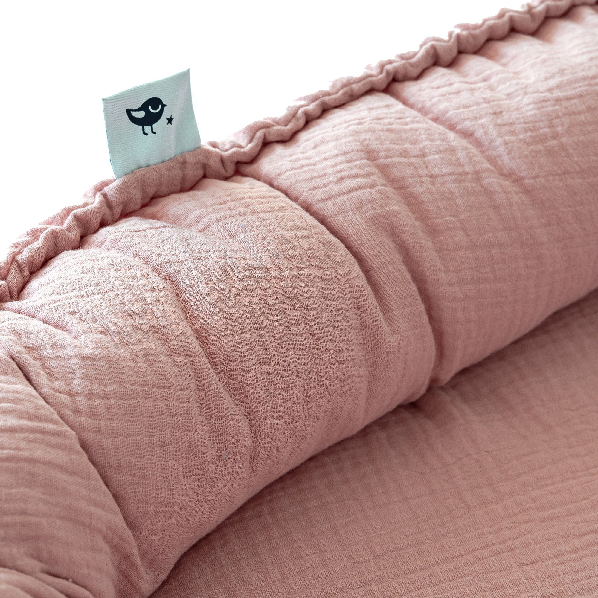 Julius Zöllner Kuschelnest NIDO, Musselin dusty rose, Made in Germany