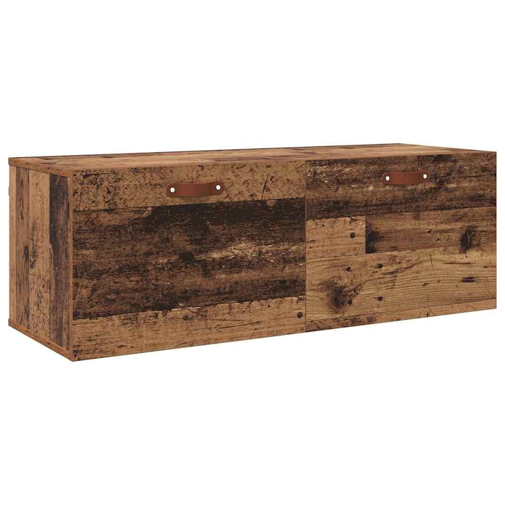 vidaXL Schranksystem Wandschrank 100 x 36,5 x 35 cm Holzwerkstoff Altholz (1-St)