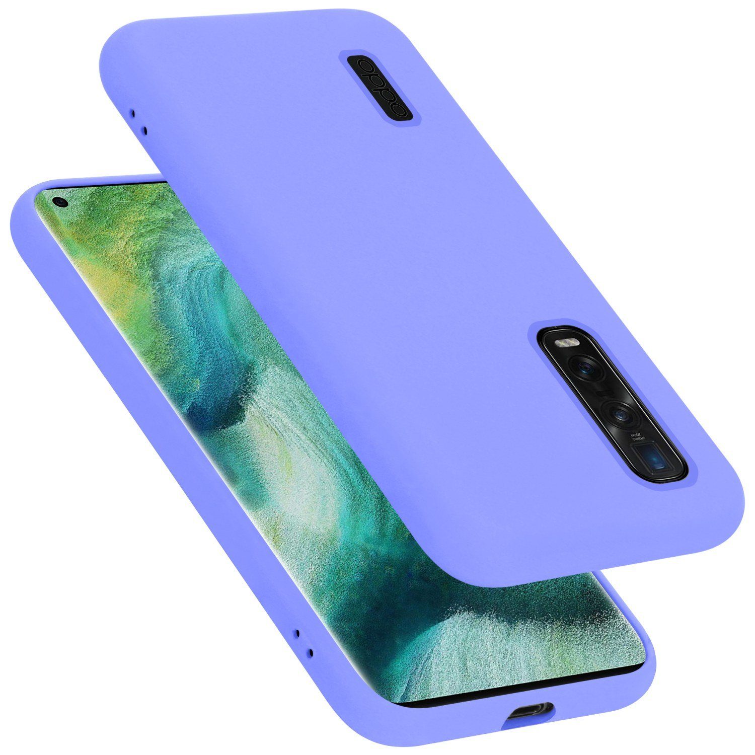 Cadorabo Handyhülle für Oppo FIND X2 PRO Hülle Oppo FIND X2 PRO, Flexible Hülle TPU Silikon Schutzhülle Back Cover Case