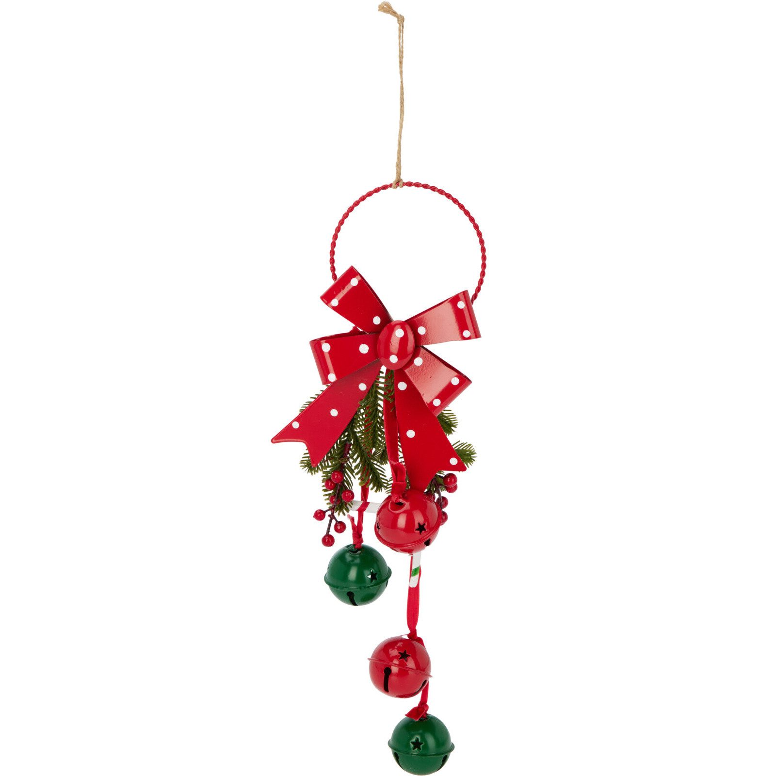 Home & styling collection Adventskranz Weihnachtsdeko mit Metallglöckchen, 29 cm