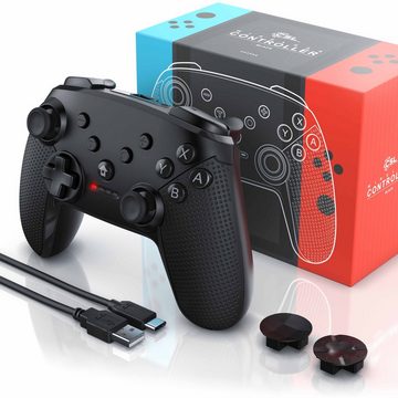 CSL Switch-Controller (1 St., Wireless Bluetooth Gamepad für Nintendo Switch, HD Rumble Turbo Button)