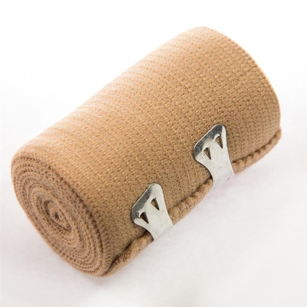 FIGO Bandage Elastikbandage Stützbinde 75x1150mm weiß 1 Stück (Stück, 1-tlg., Elastikbandage), Stützbandage Sportbinde Fixierverband