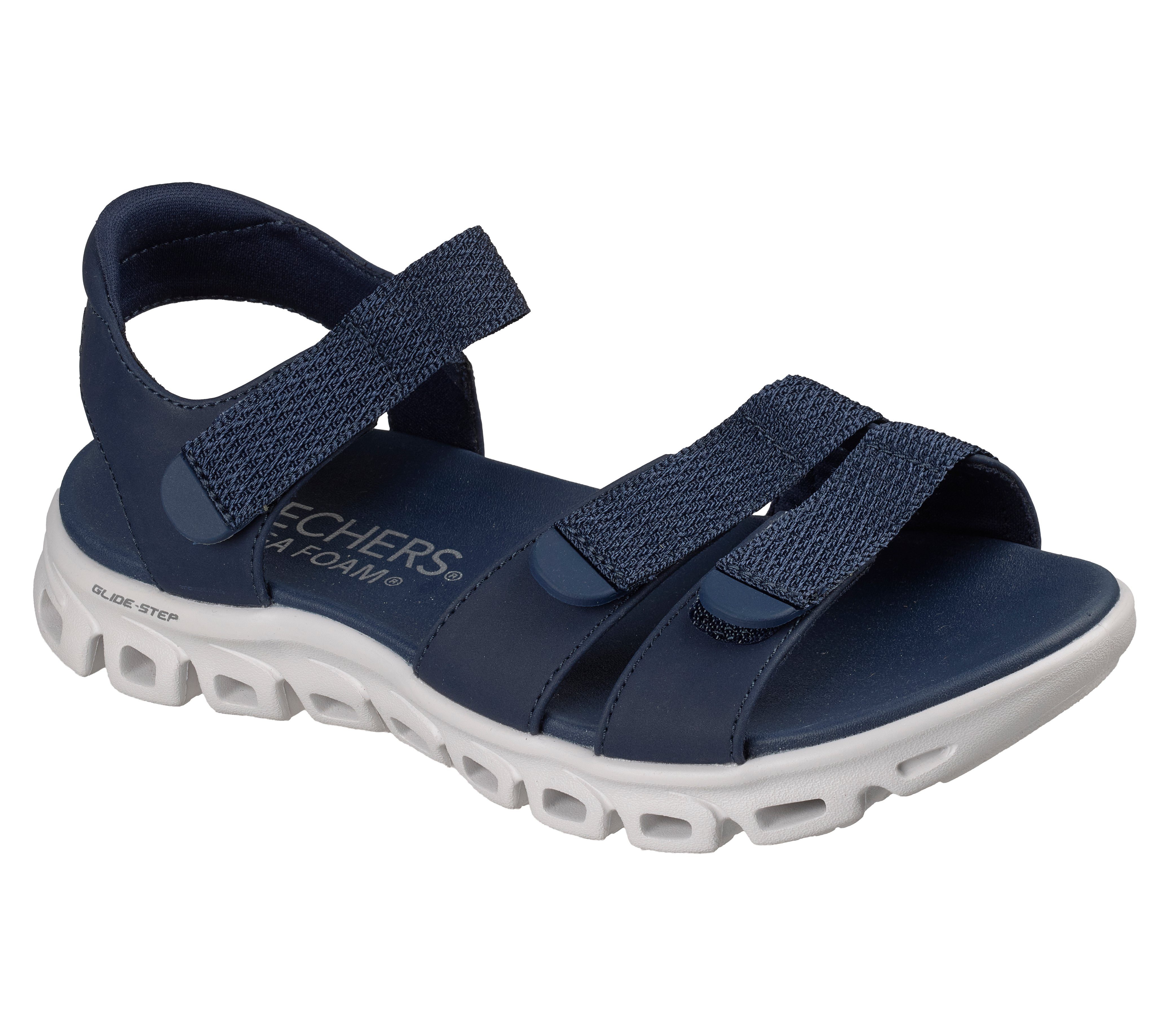 Skechers GLIDE-STEP SANDAL-COUNT ON ME Sandale Sommerschuh, Freizeitschuh, Trekkingschuh mit Glide-Step