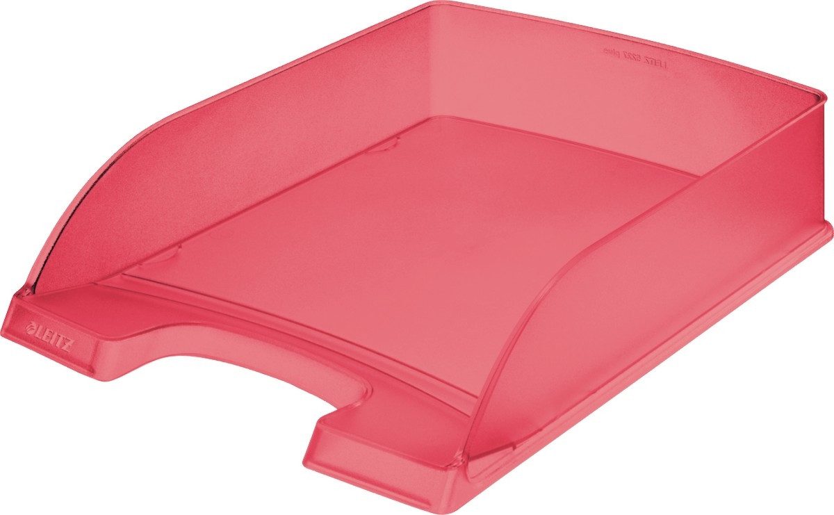 LEITZ Briefablage Briefablage A4 Standard Plus rot frost Packung mit 5 Stück