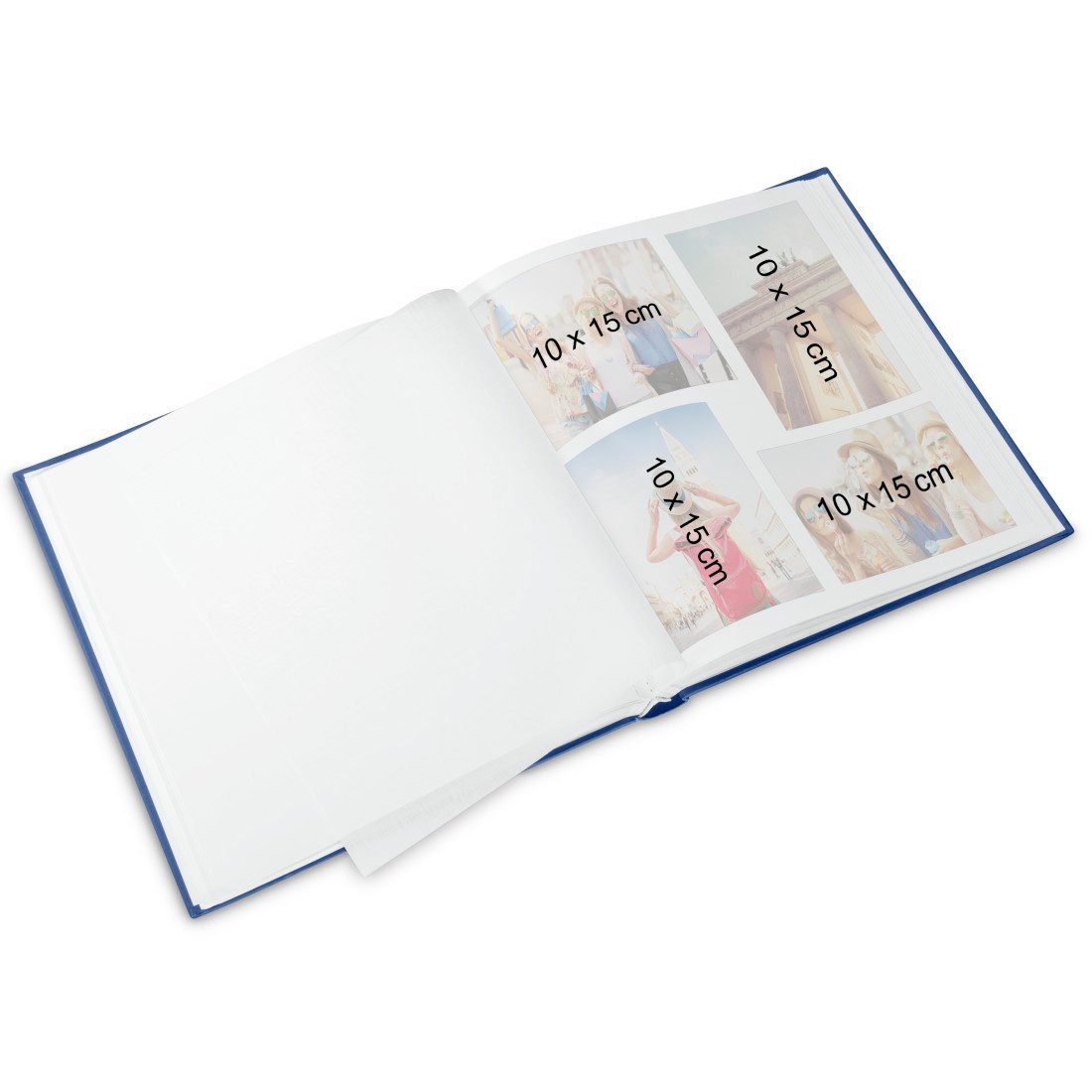 Hama Fotoalbum Buch Album "Lazise", 29x32 cm, 50 weiße Seiten, Herz, max. 200 Fotos