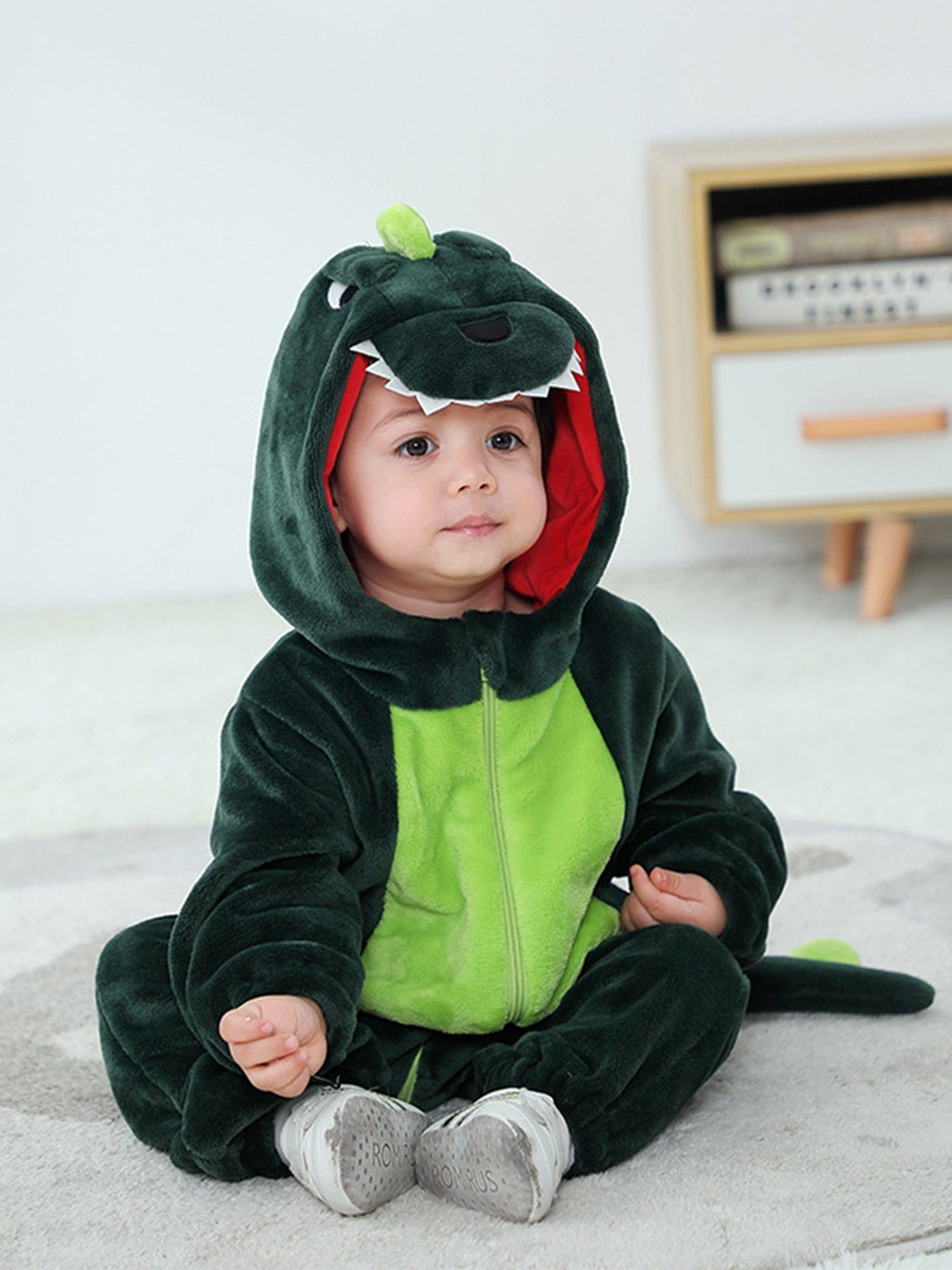 Pyjama DEBAIJIA 0-36M Baby Spielanzug Pyjama Winter Tier Strampler Overall