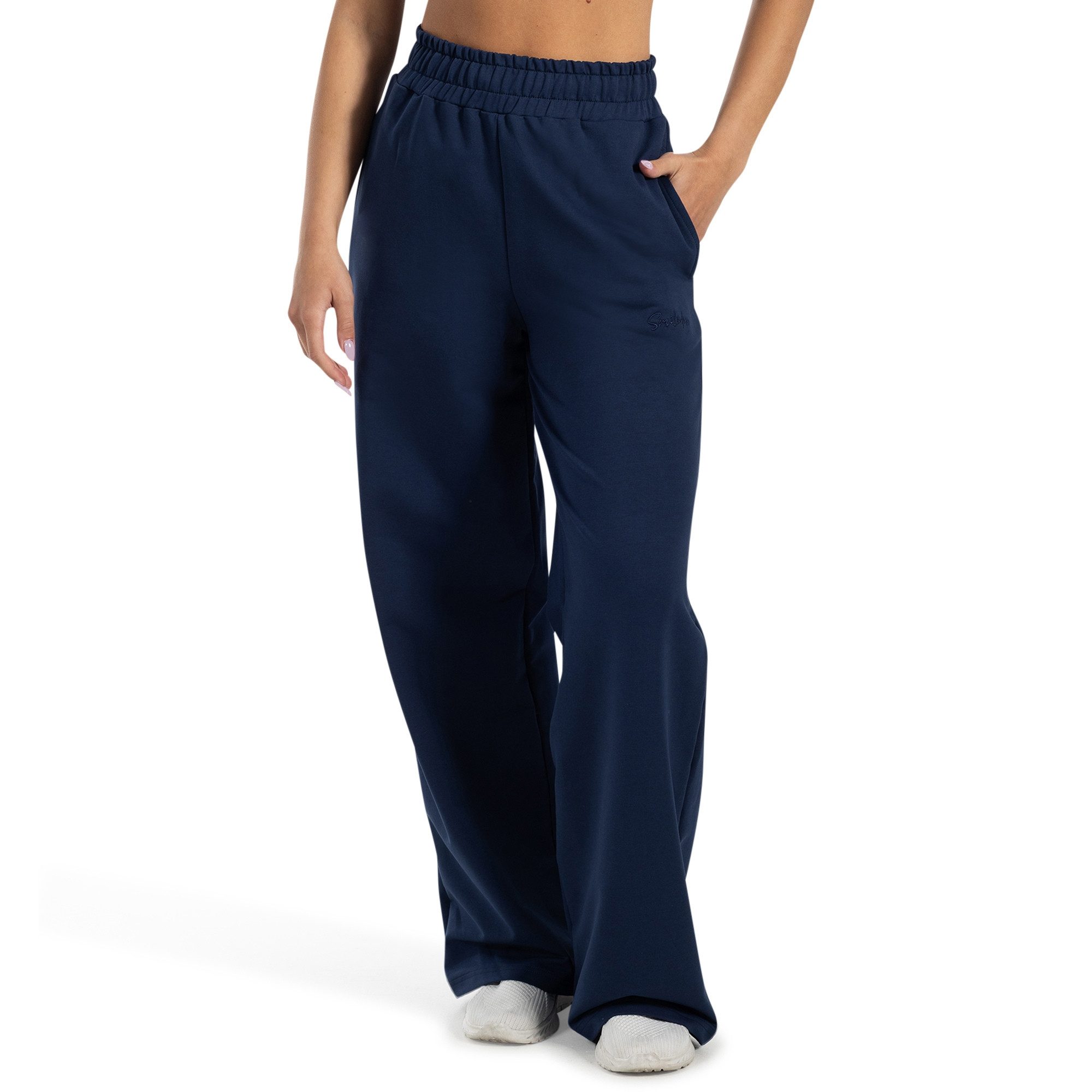 Smilodox Jogginghose Kanya, Baumwollhose, Baggy Fit, Weites Bein für Gym & günstig online kaufen