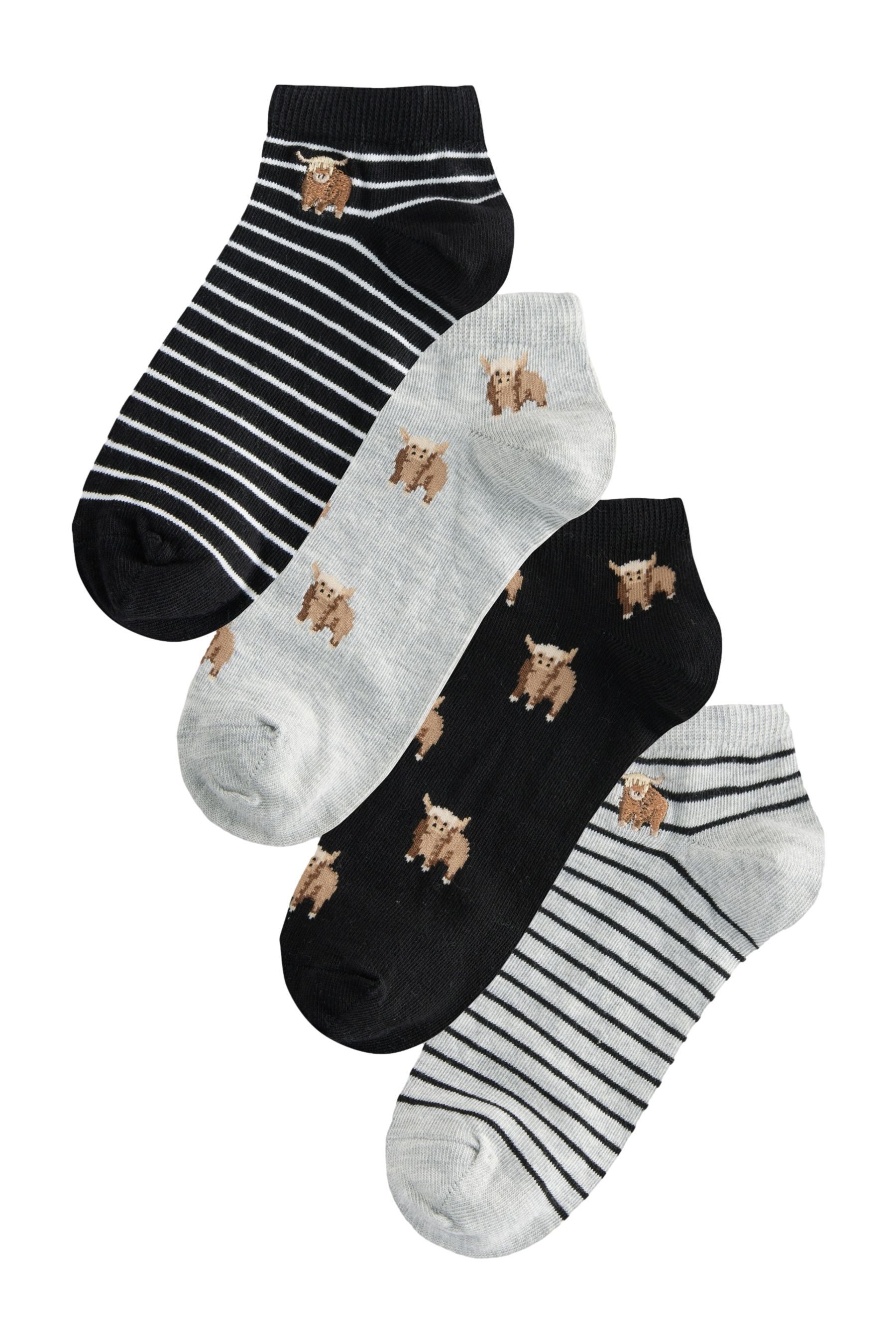 Basicsocken Füßlinge, 4er-Pack