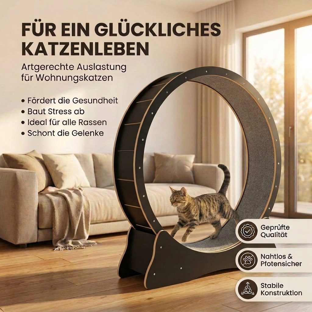 noviclass Tierlaufrad Katzenlaufrad 'Baghira' XXL Groß 120cm Innendurchmess günstig online kaufen
