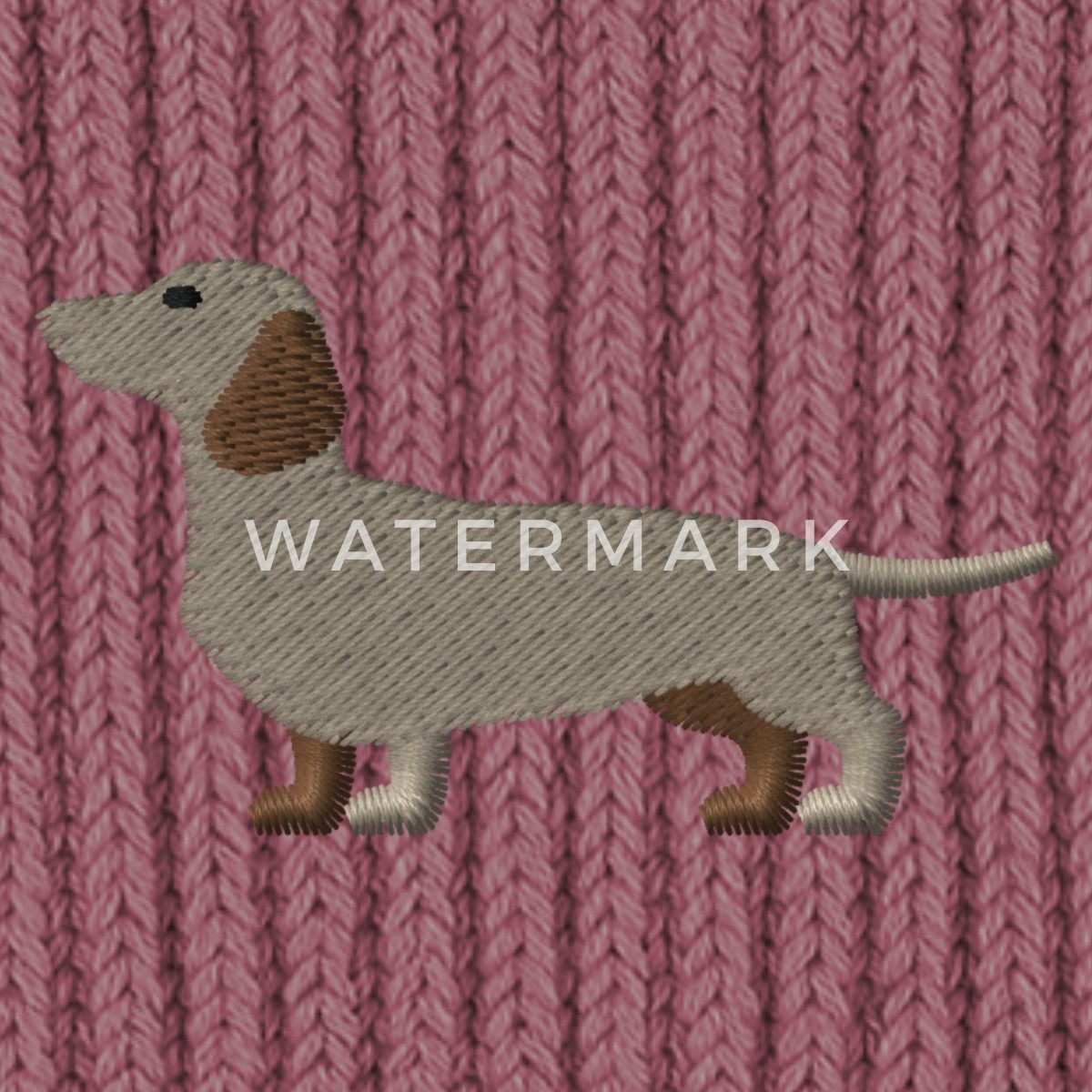 Spreadshirt Beanie Dackel Stickerei Fisherman Beanie Bio Mütze (1-St) günstig online kaufen