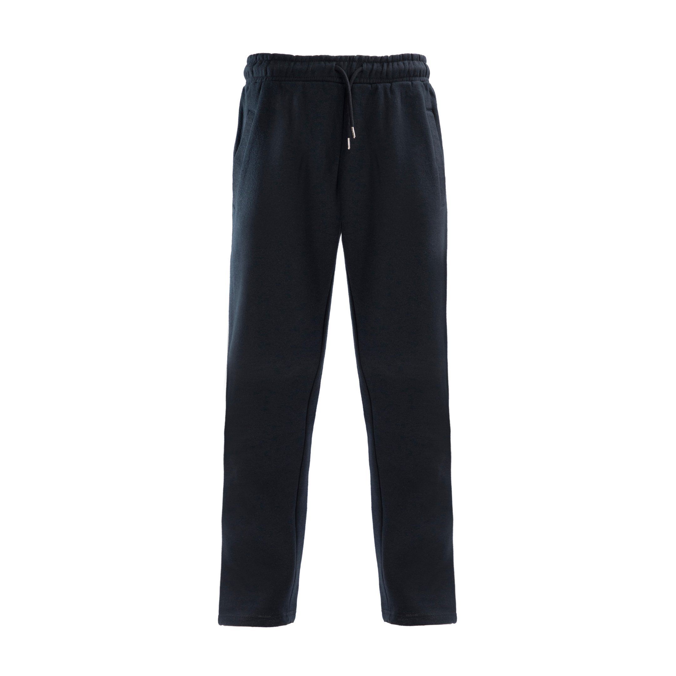 Hometex Premium Textiles Jogginghose Jogginghose mit offenem Beinabschluss, Basic Unisex Jogger aus Baumwolle und Polyester, Ideal als Freizeithose, Trainingshose, Sporthose