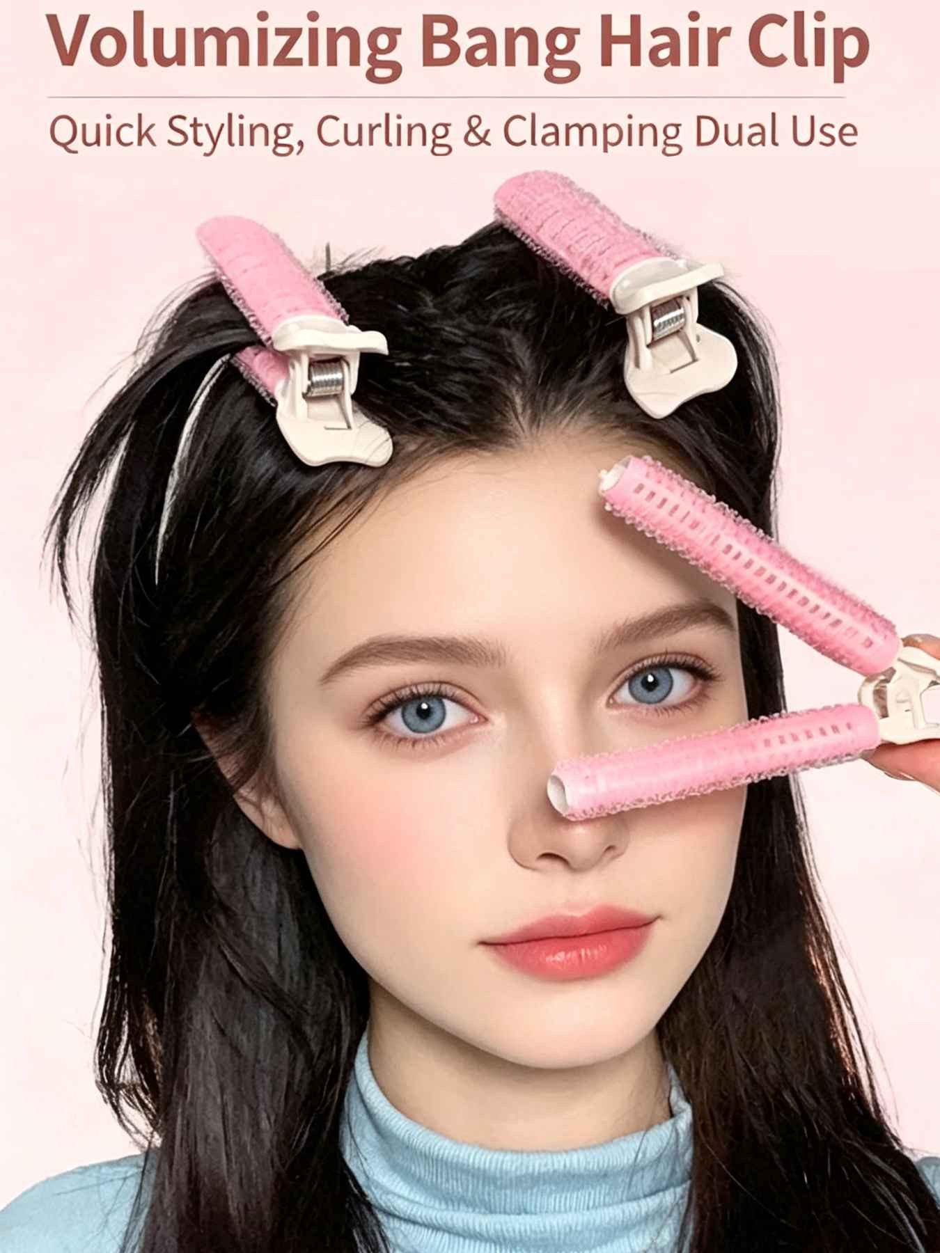 DEBAIJIA Lockenwickler Selbstklebender Lockenwickler für Ponyfrisuren