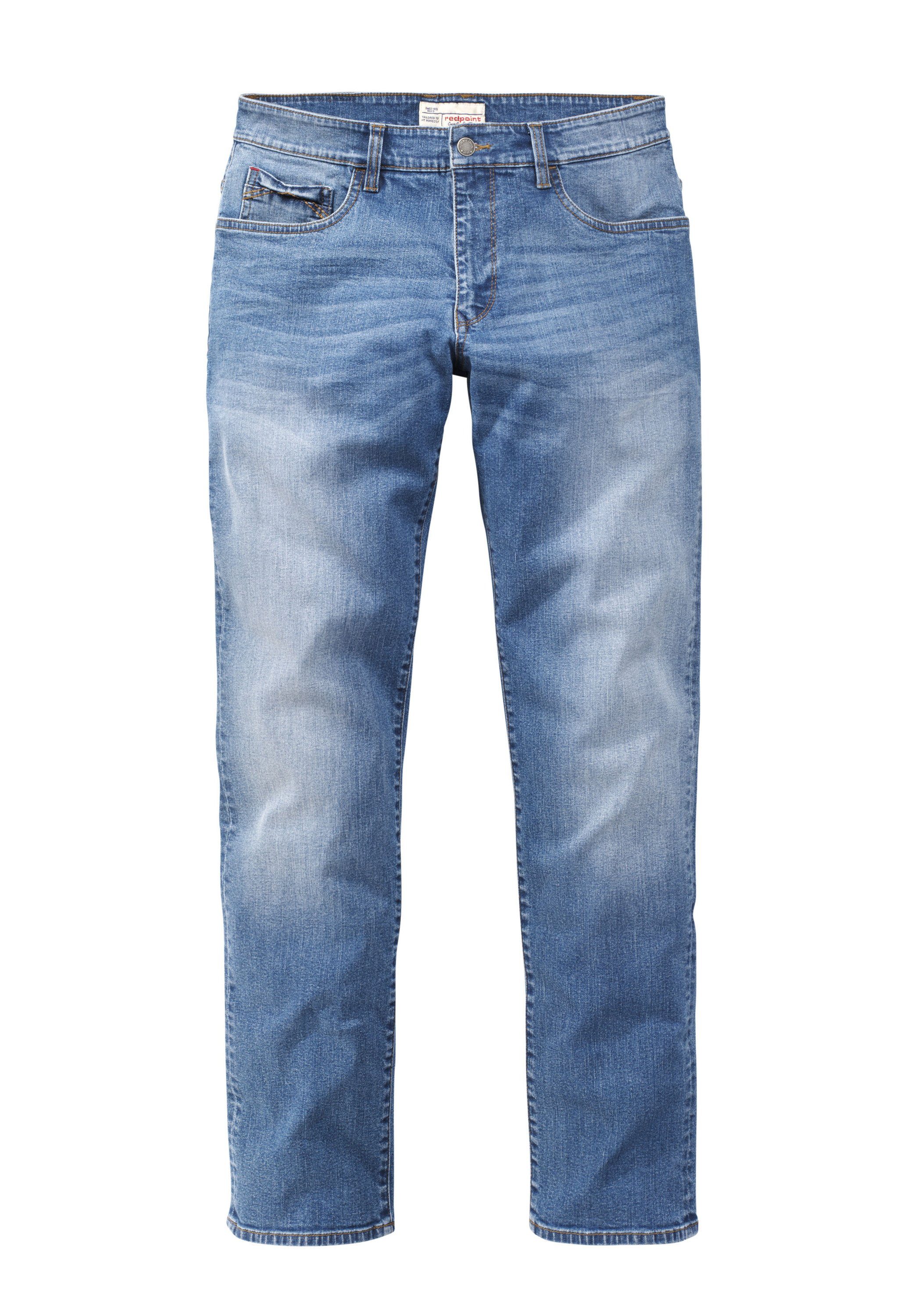 Redpoint mit Stretchanteil medium stone used Modern-Fit Jeans 5-Pocket-Jeans Barrie Denim