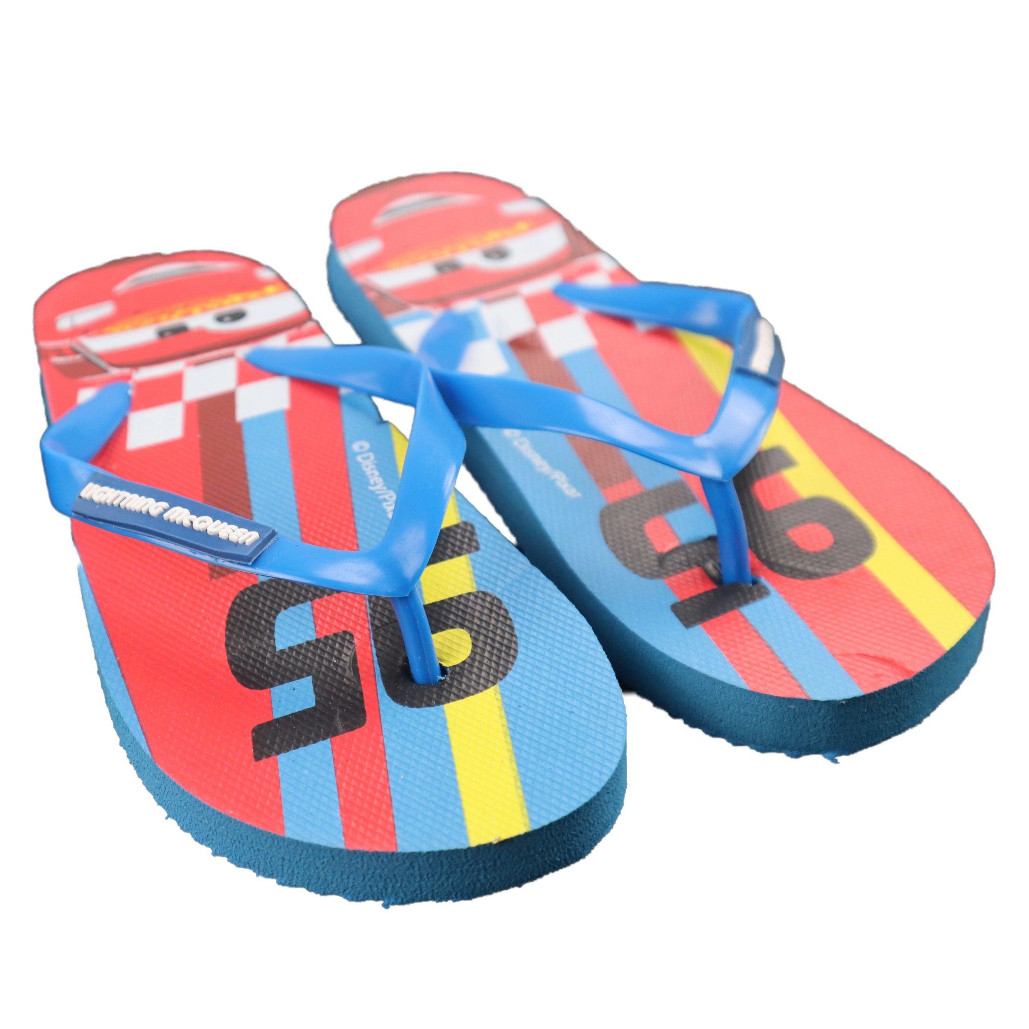 Disney Cars Lightning McQueen Kinder Sandalen Zehentrenner Gr. 26 bis 33