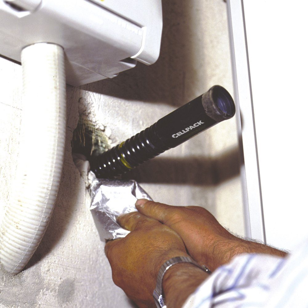 CellPack Verbundrohr CellPack 145604 Kabelschott 800 mm Schwarz 1 St.