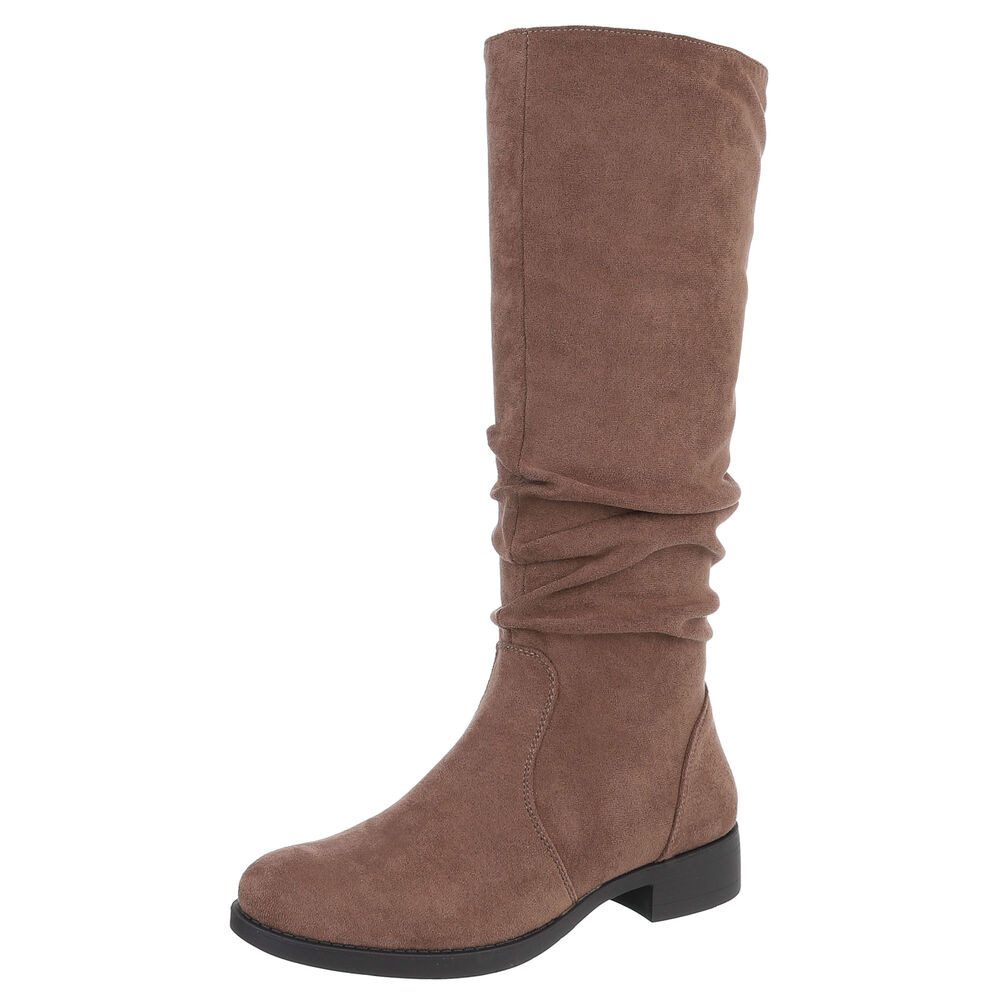 Ital-Design Damen Freizeit Stiefel (88577468) Blockabsatz Flache Stiefel in günstig online kaufen