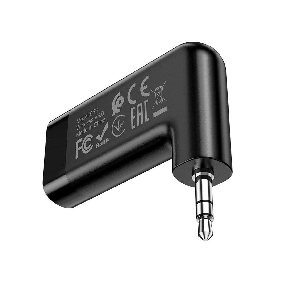 hoco. HOCO AUX Bluetooth Empfänger E53 Klinke 3,5mm Auto Schwarz KFZ-Adapter
