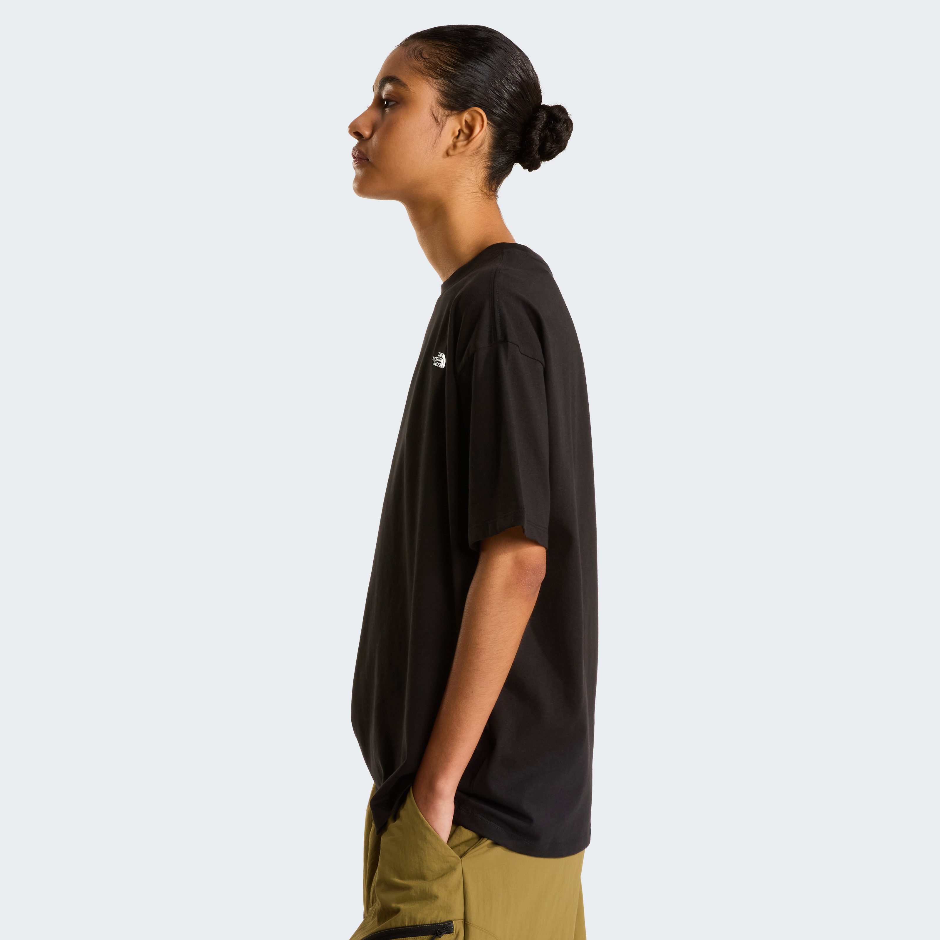 The North Face T-Shirt W TNF ESSENTIAL SIMPLE DOME OS SS TEE Oversized Passform, kurze Ärmel, für aktive Aktivitäten