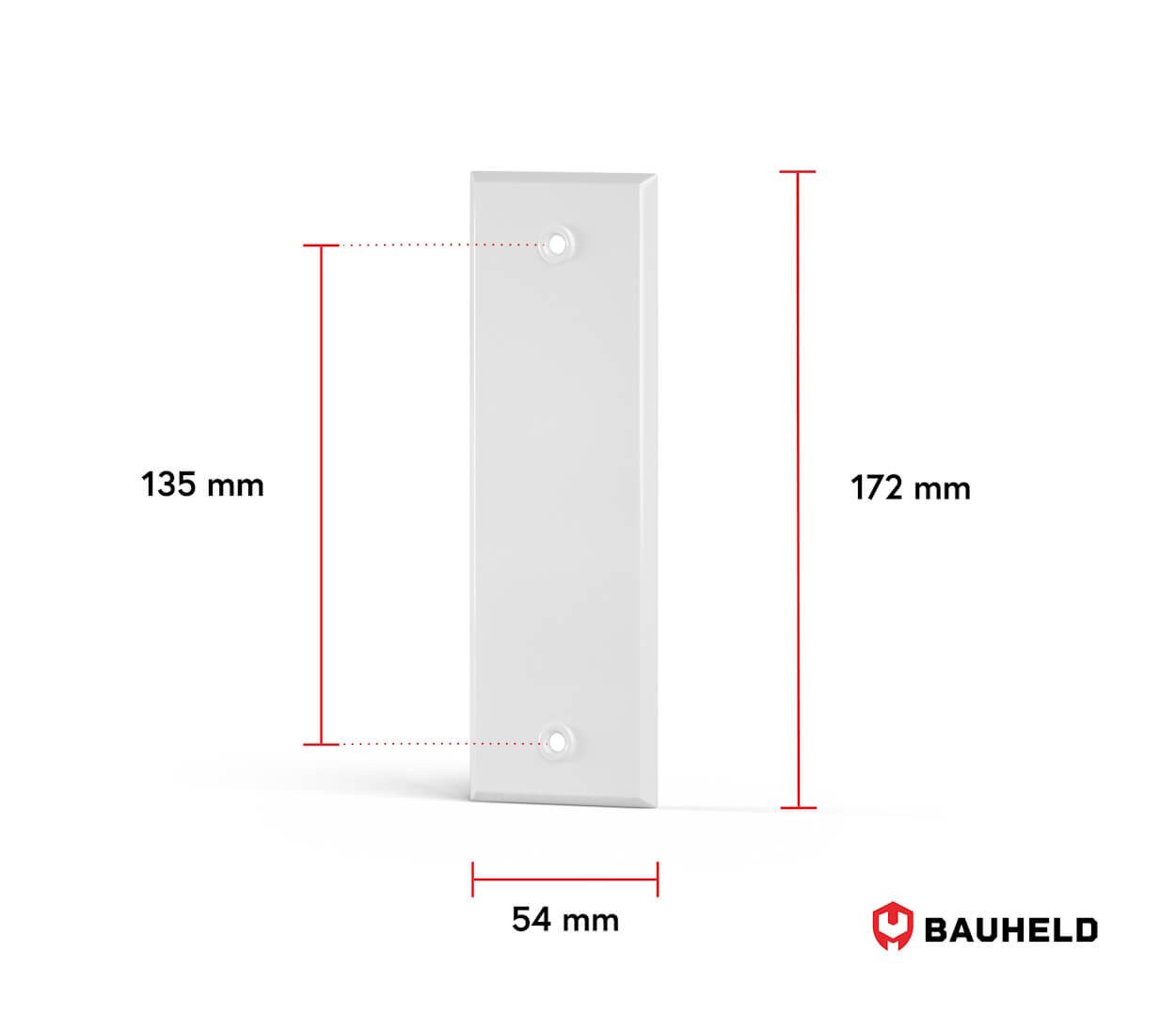BAUHELD Gurtwickler-Abdeckplatte Metall, Zubehör für Rolladen Gurtwickler U günstig online kaufen
