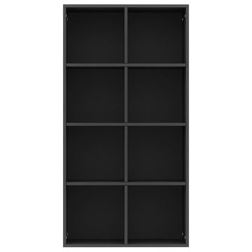 furnicato Bücherregal Bücherregal/Sideboard Schwarz 66×30×130 cm Holzwerkstoff