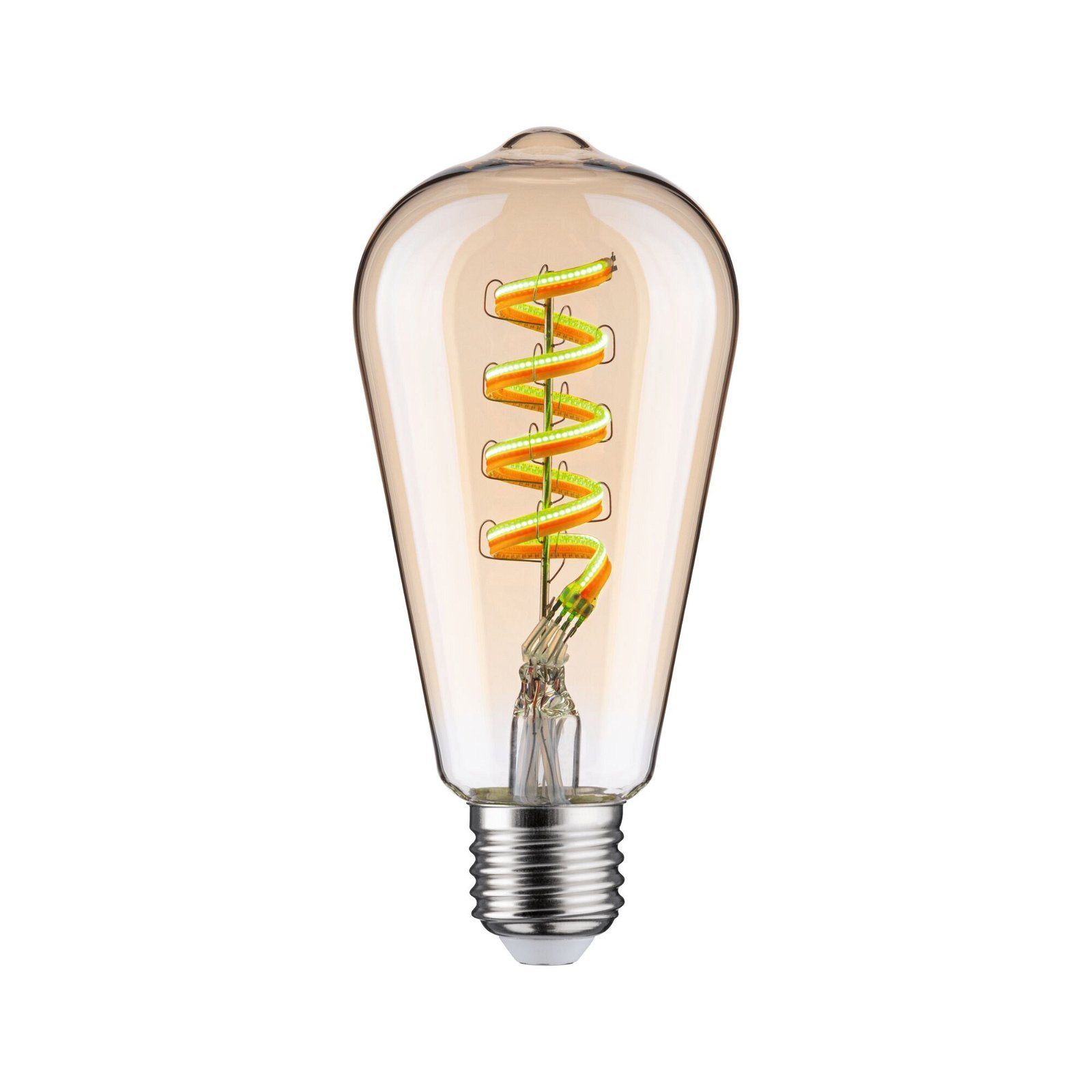 Filament Tageslichtweiß 470lm 230V, gold 1 ST64 Smart LED-Leuchtmittel 2200K-6500K Paulmann St.,