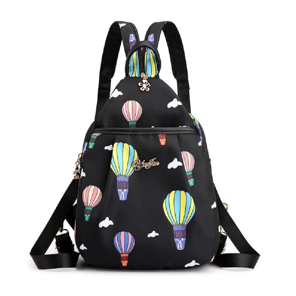 RAIKOU Freizeitrucksack Damen Cityrucksack Daypack Anti Diebstahl Schultertasche Wasserdicht (10 L), für Wandern Ausflüge Uni