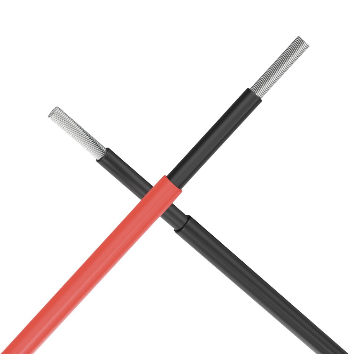 smartEC Solarkabel Verlängerungskabel 4 - 6mm² mit Stecker 2x 1m 4mm² Solarkabel, Außenduchmesser: 5,2mm (100 cm), Kabeltyp H1Z272-K IP68 Verlängerungskabel 1-30 Meter