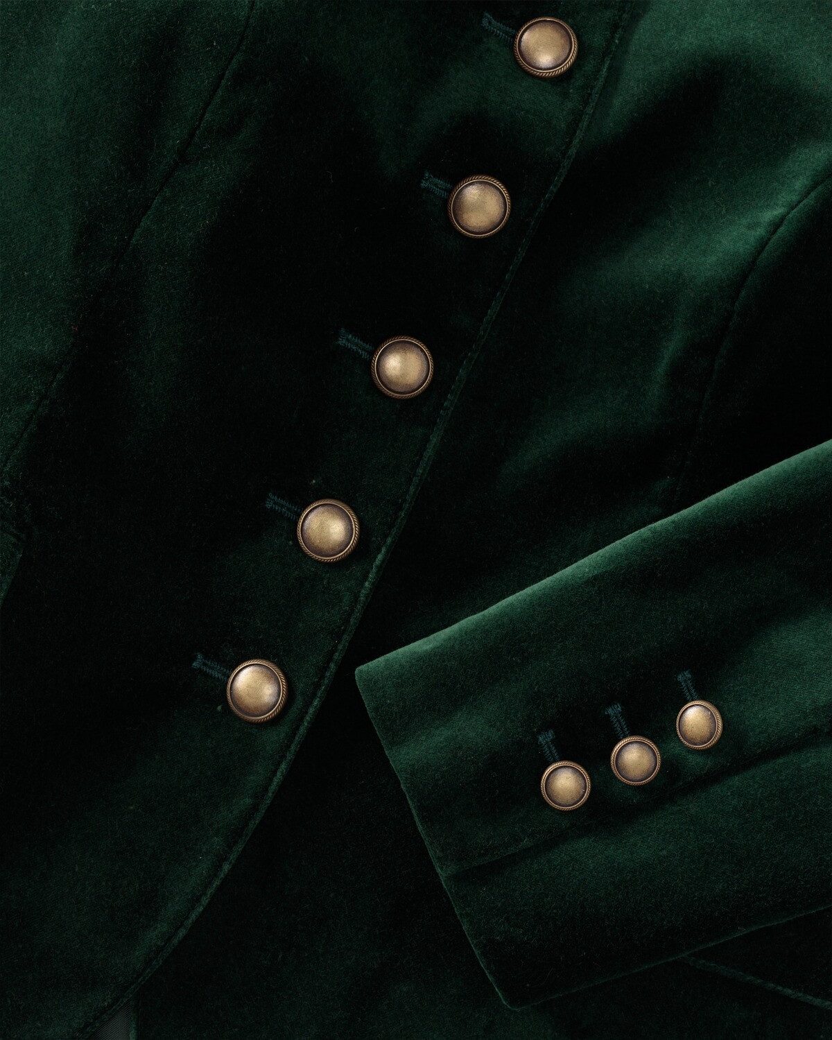 Reitmayer Trachtenjacke Stehkragenjacke Samt – Bild 3 von 5