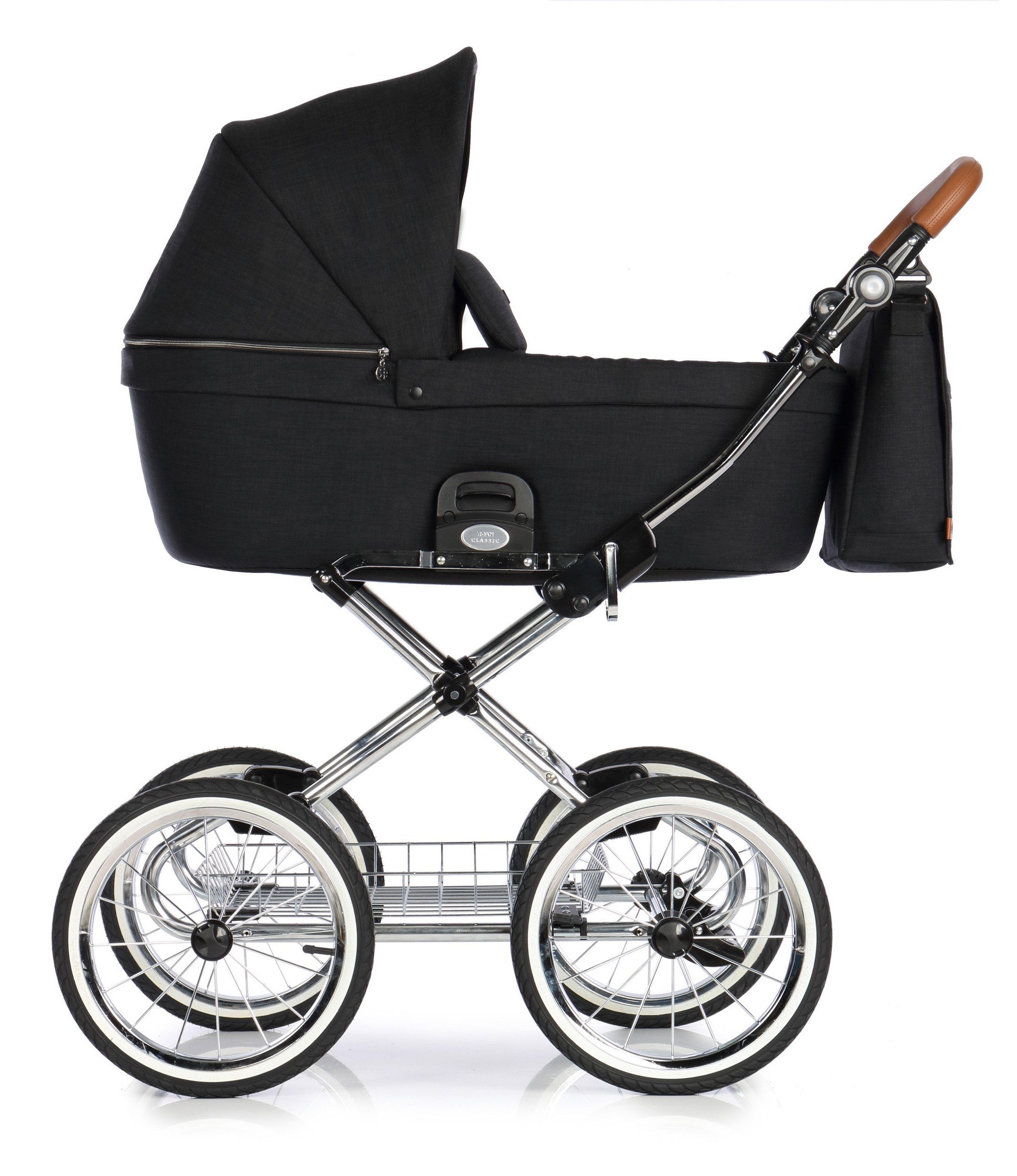 Roan Kombi-Kinderwagen Coss Classic 4 in 1 mit Sportsitz, Autositz und Zubehör in 4 Farben