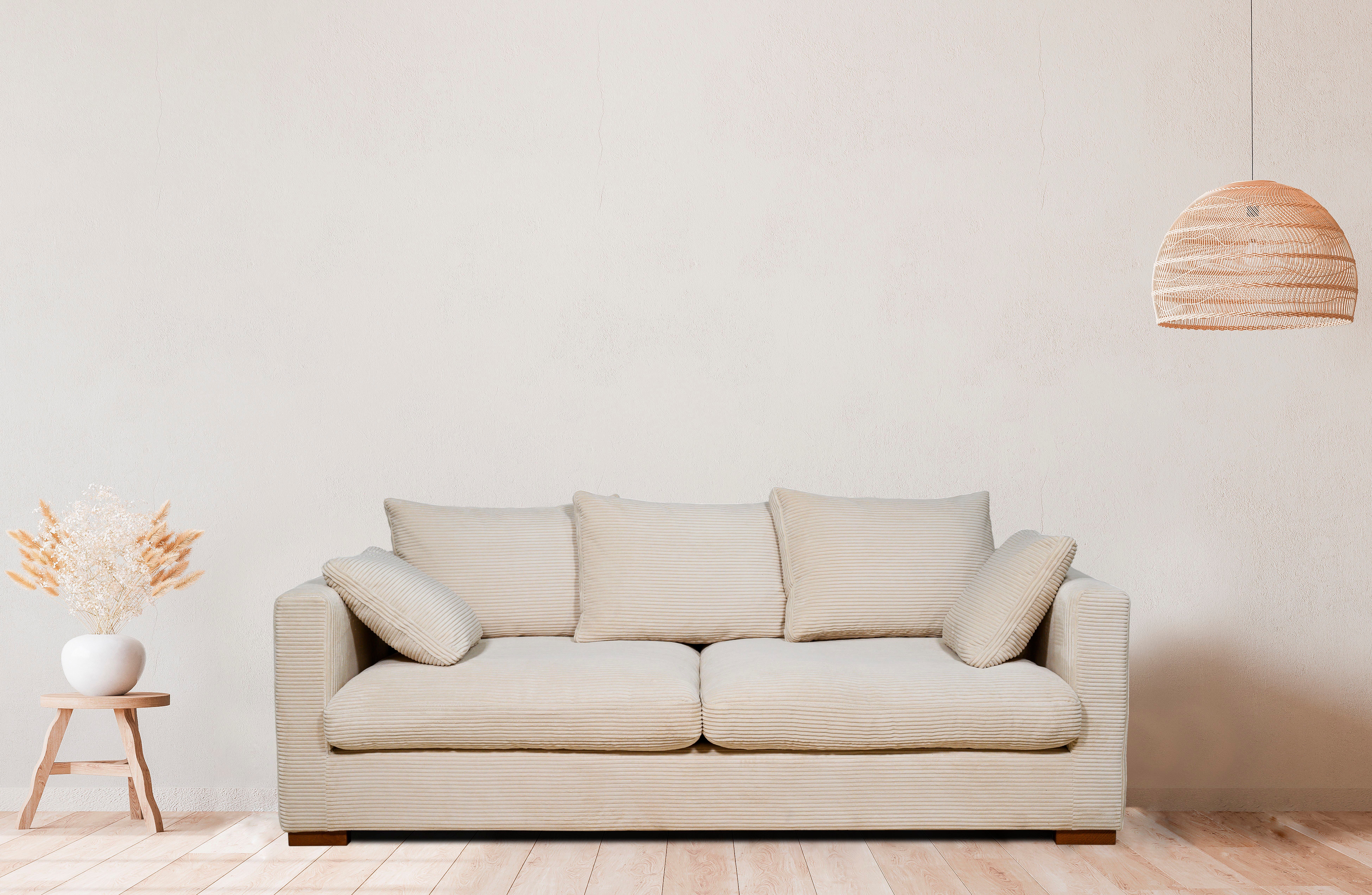 Home affaire 2,5-Sitzer Coray, extra weich und kuschelig, Füllung mit Federn und Daunen