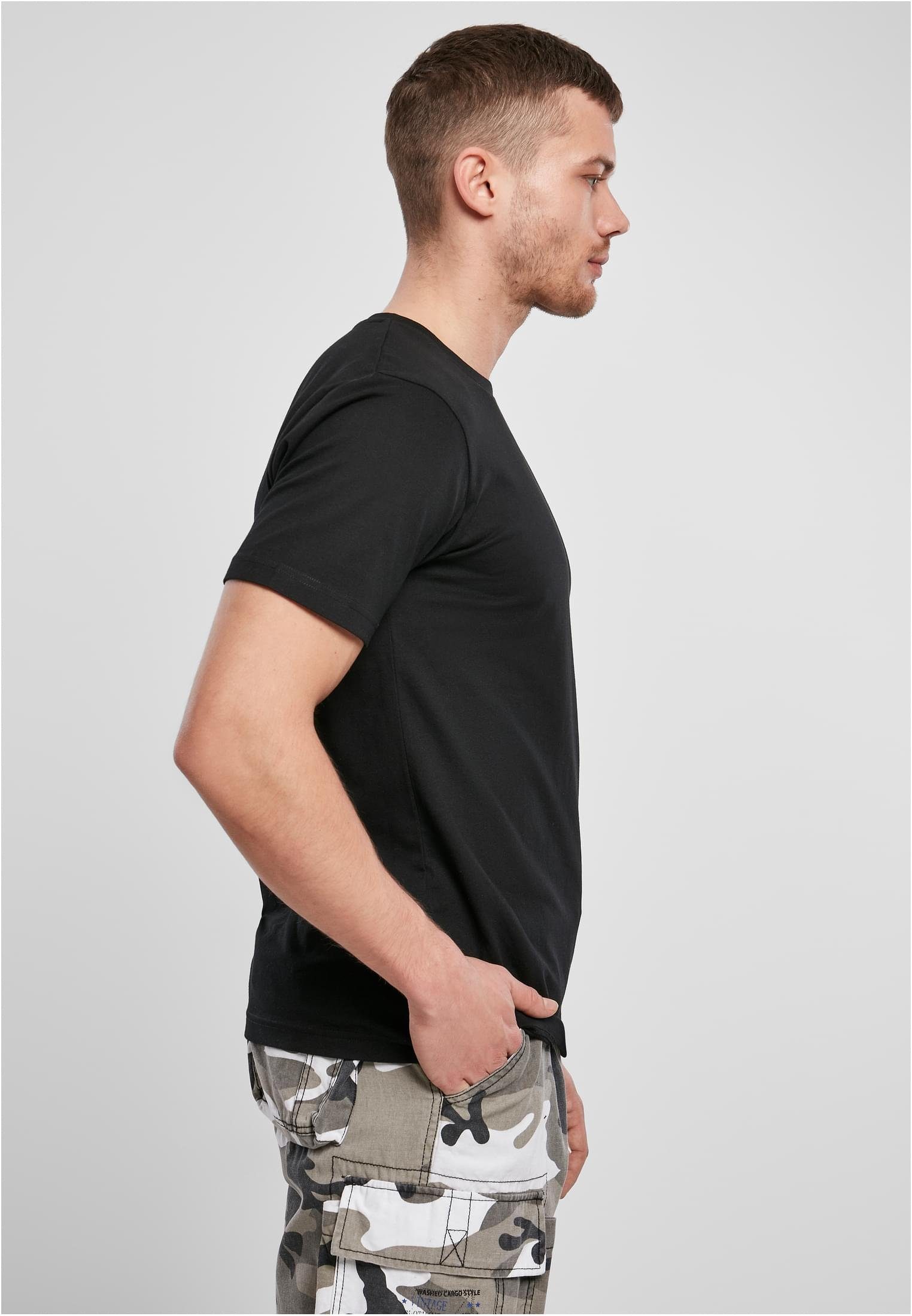 Herren Brandit Shirt (1-tlg) Premium Brandit black Kurzarmshirt