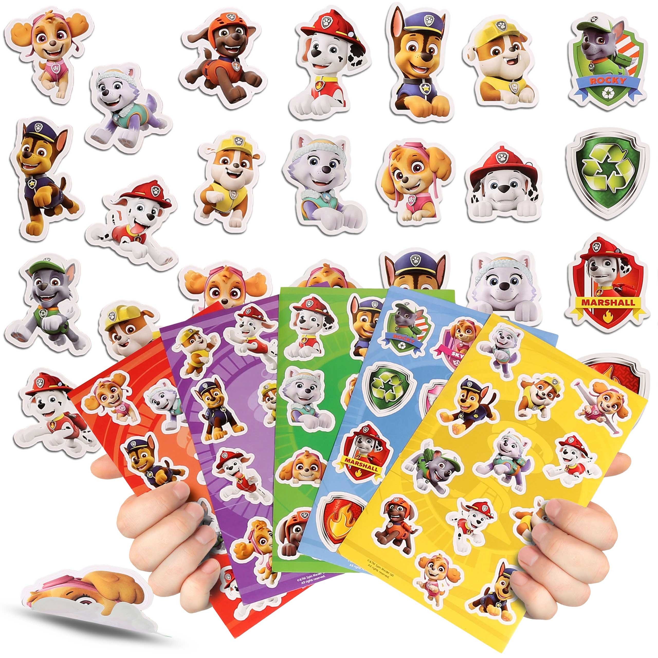 Stickerbuch Paw Patol Sticker SET, Sticker für Kinder, bunte Sticker, 5 BLÄTTER