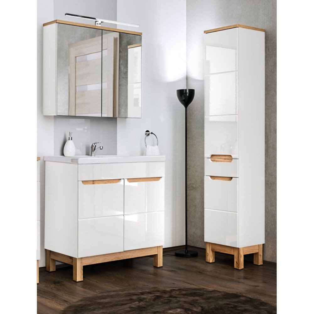 Lomadox Badmöbel-Set SOLNA-56, (Spar-Set, 5-St), weiß günstig online kaufen
