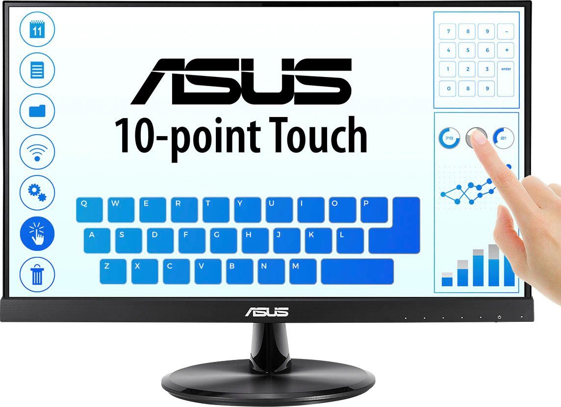 Asus ASUS Monitor LED-Monitor (54,6 cm/21,5 ", 1920 x 1080 px, Full HD, 5 ms Reaktionszeit, 60 Hz, IPS-LED)