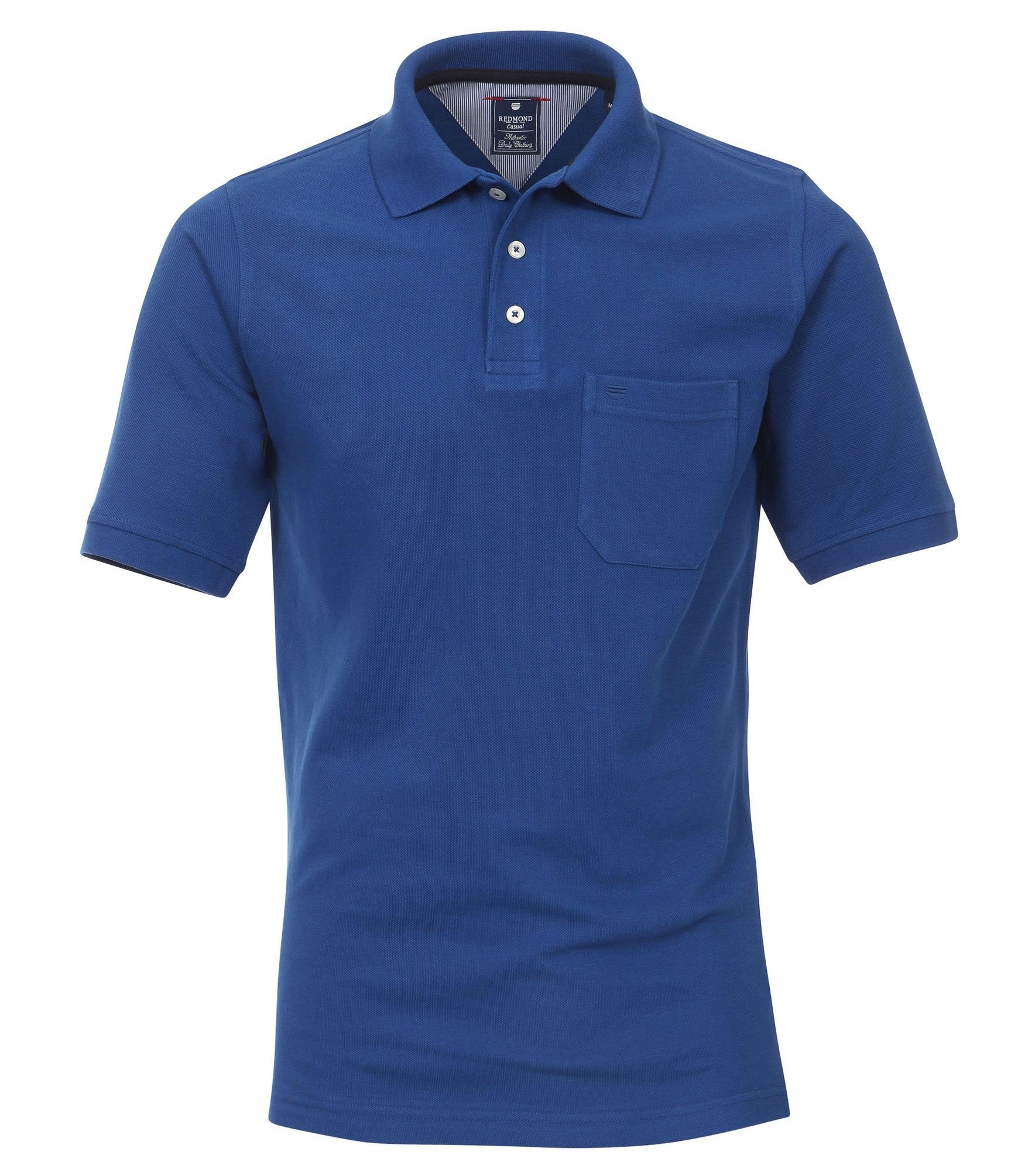 Poloshirt Redmond Piqué Polo-Shirt Blau(12)