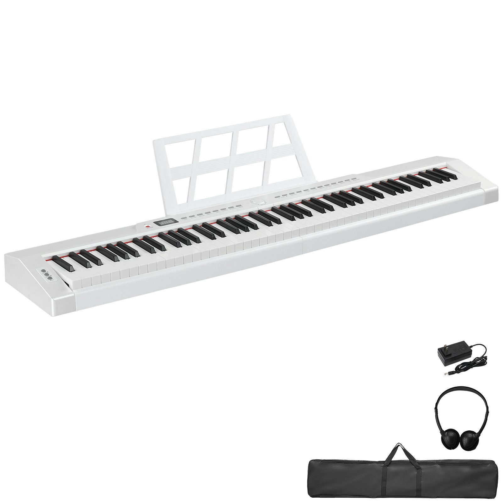 LALAHO Digitalpiano E Piano 88 Tasten, Keyboard für Kinder und Erwachsene, Dual-Bluetooth, mit/ohne Ständer, für Kinder und Erwachsene
