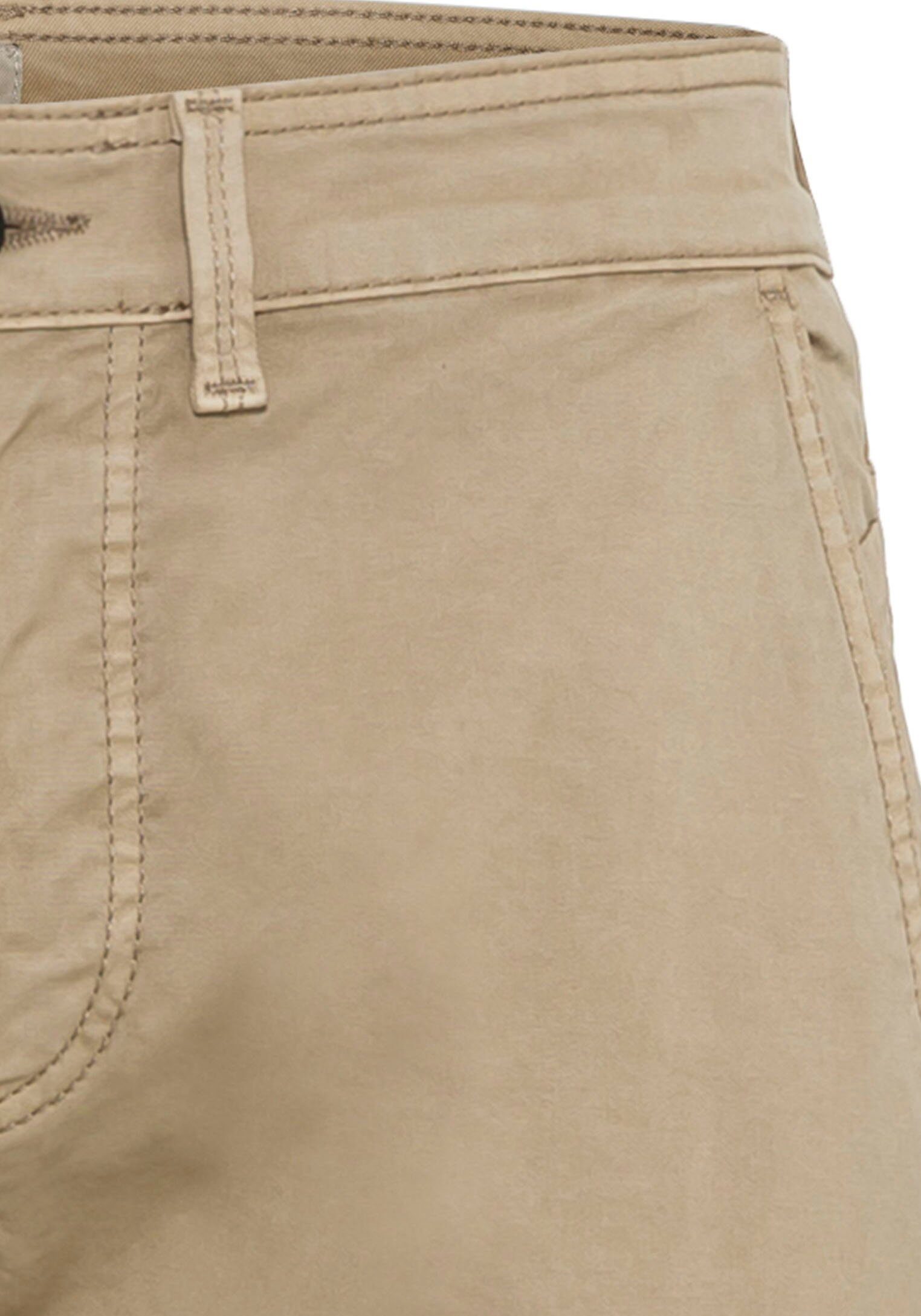 camel active Stretch-Hose Used-Look-Effekten authentischen Madison sand Garment mit Dyed-Färbung durch